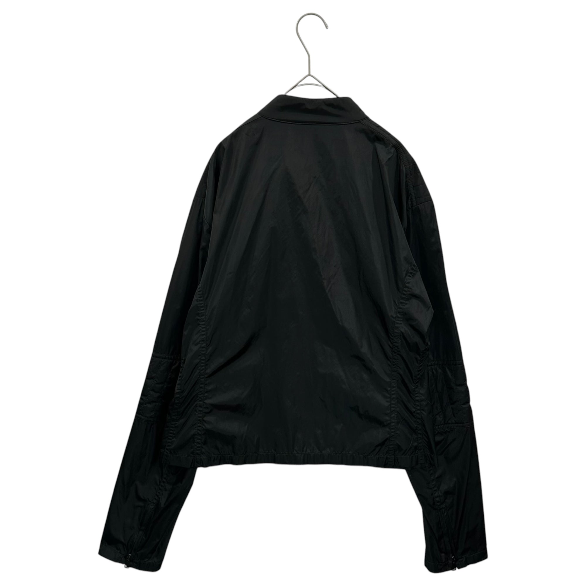 GUCCI(グッチ) 1999SS By Tom Ford Nylon Single Rider Jacket トムフォード期 ナイロン シングル ライダース ジャケット 314-0444-2979 48 ブラック 90年代 アーカイブ