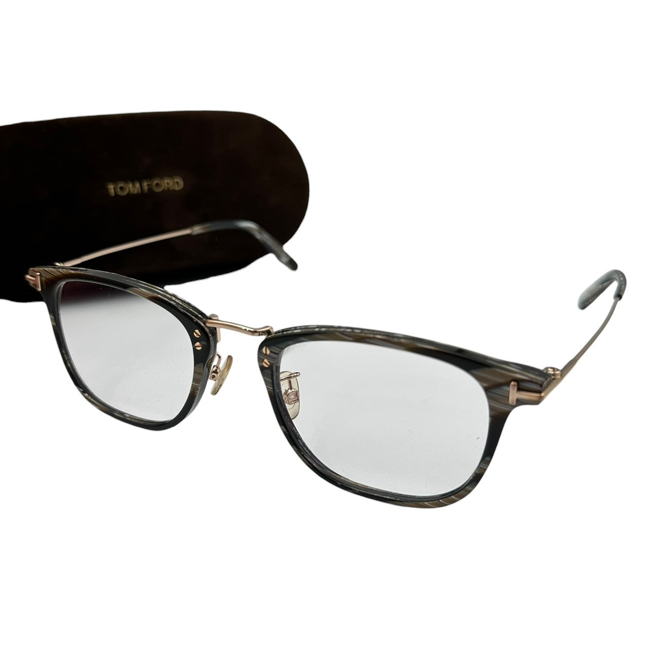 み*や様 【限界価格/希少】トムフォード グラデーション メタリックレザー パン TOM FORD(トムフォード) wellington shape sunglasses ウエリントン