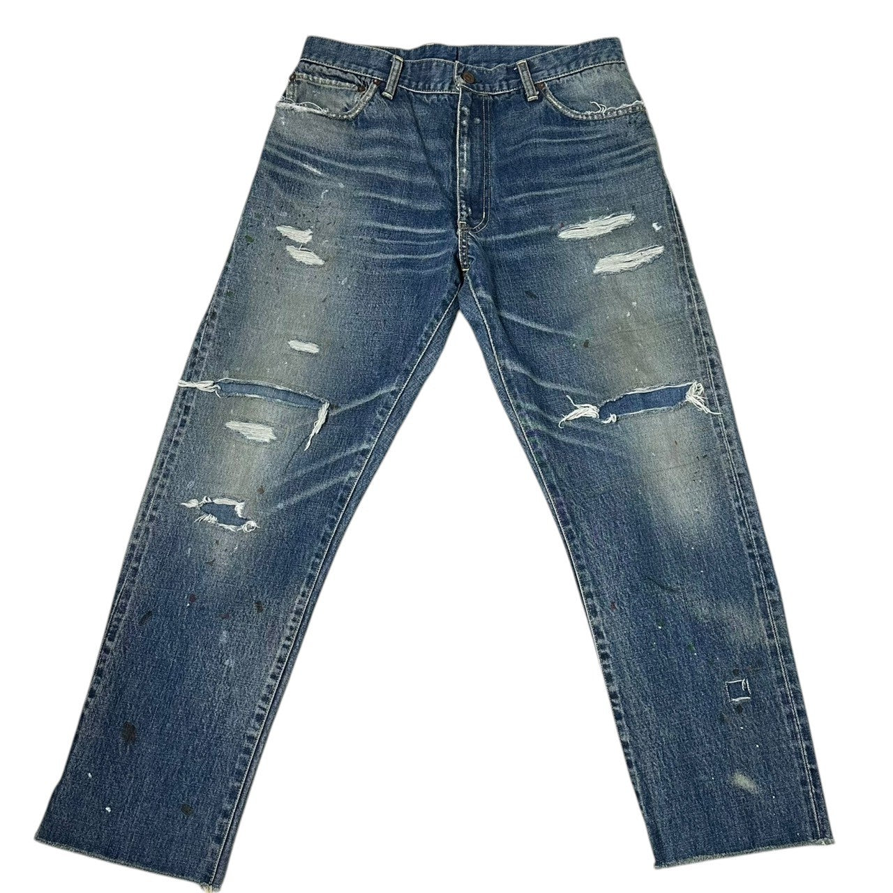 VISVIM(ビズビム/ヴィズヴィム) 23SS SS JOURNEYMAN PANTS TACKED CRASH ダメージ加工 ジャーニーマン デニム パンツ 0123305005002 2 ライトインディゴ