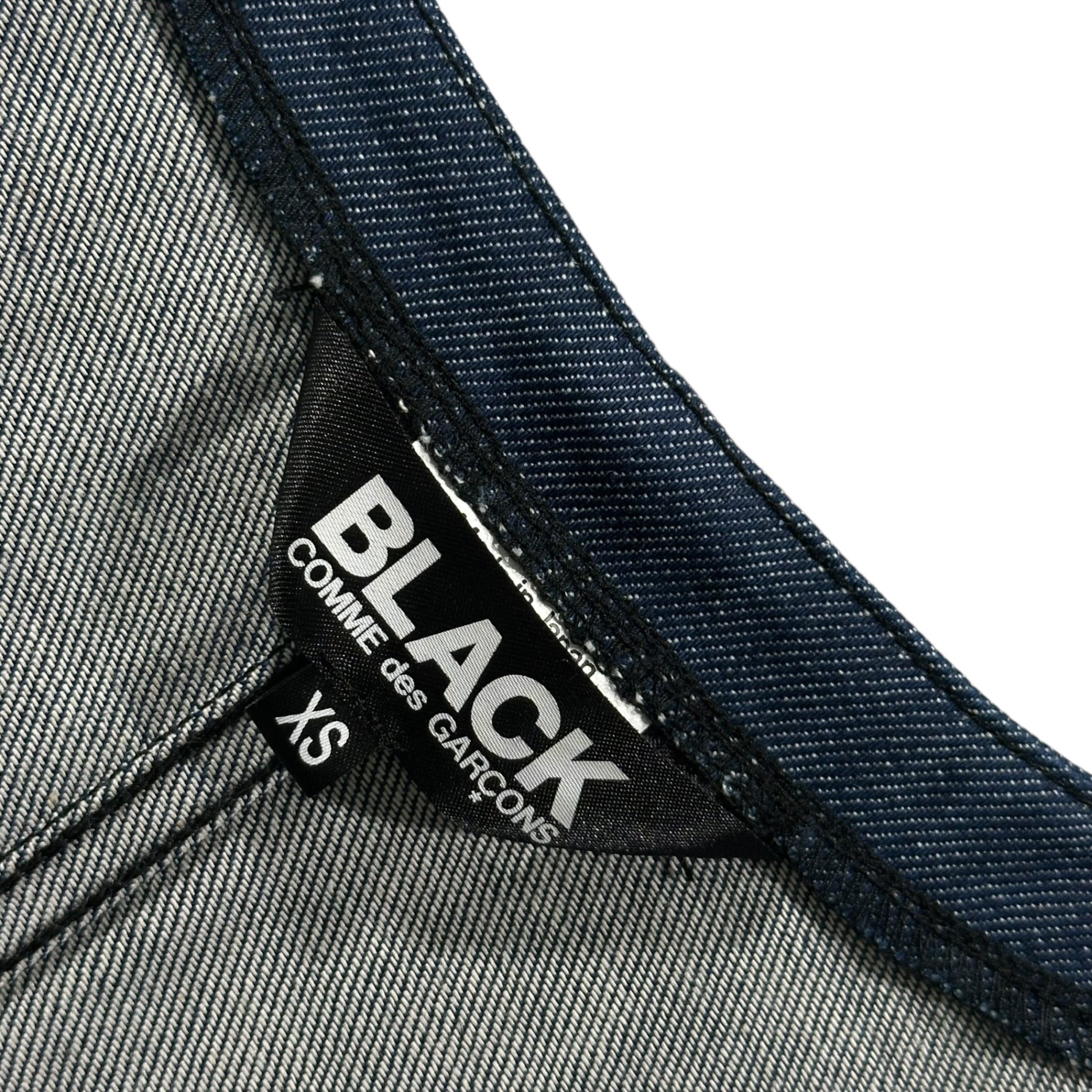 BLACK COMME des GARCONS(ブラックコムデギャルソン) 2026SS Sleeveless denim dress ノースリーブ デニム ワンピース 1Q-A007 XS インディゴ AD2025