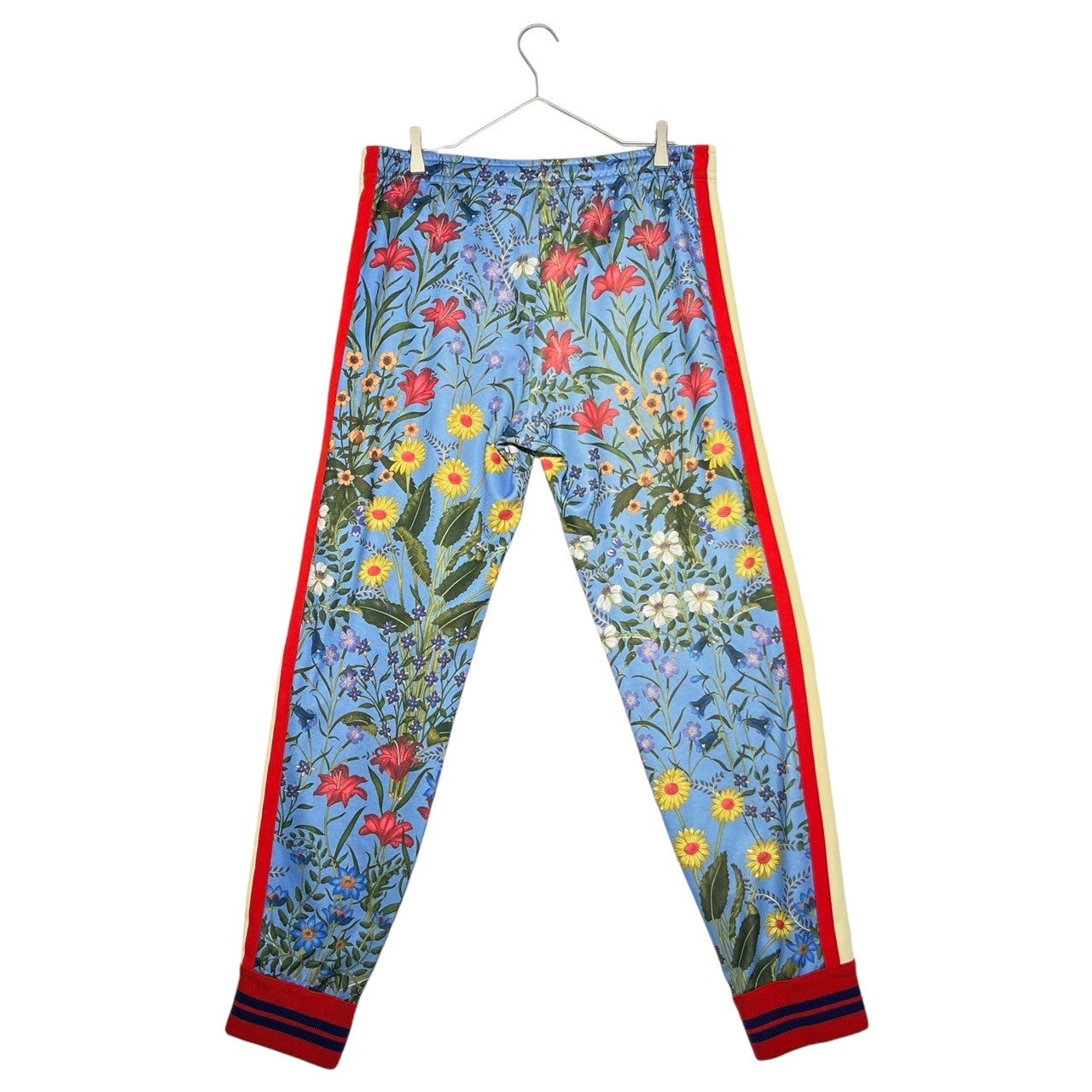 GUCCI(グッチ) technical floral track pants テクニカル フローラル トラック パンツ 475361-X9E56 M ブルー×レッド