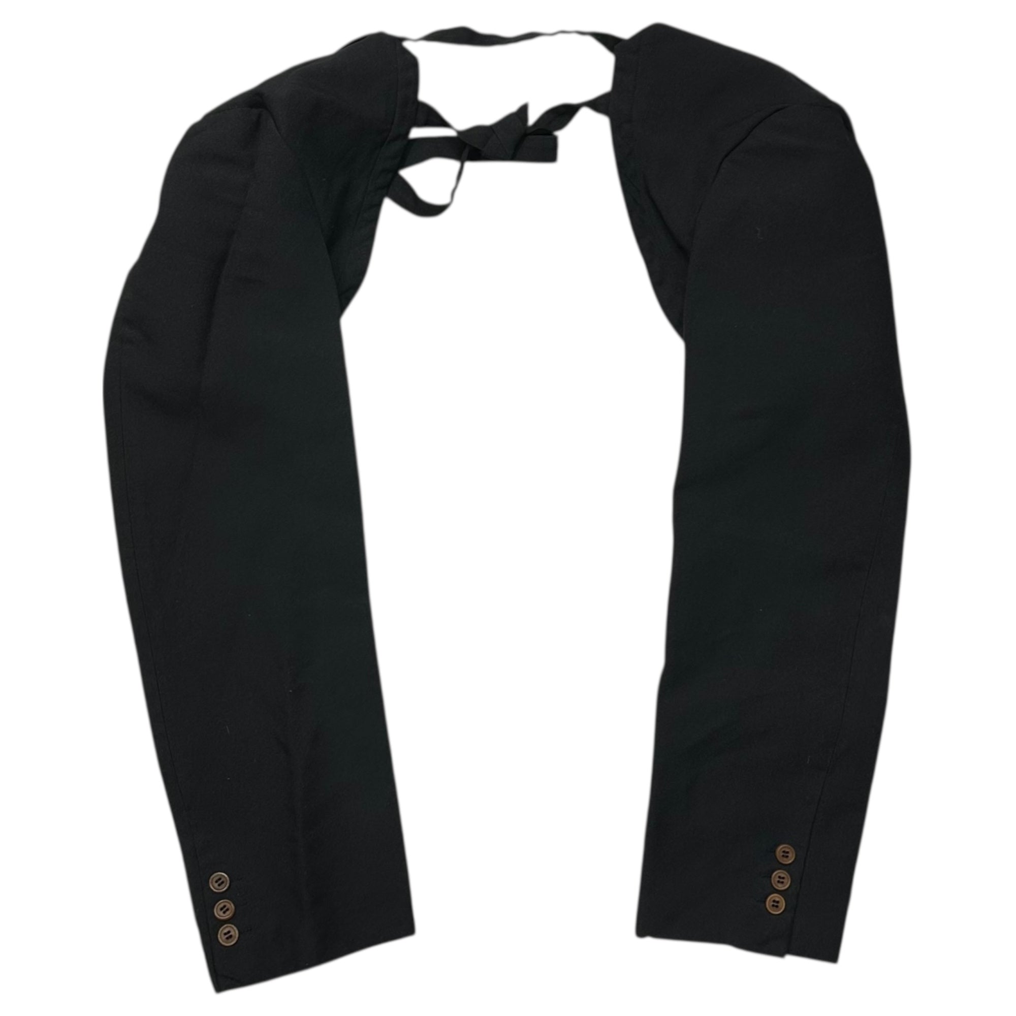 COMME des GARCONS COMME des GARCONS(コムデギャルソンコムデギャルソン) Polyester Shrink-Resistant Attached Sleeves ポリエステル 縮絨 付け袖 RM-J002 M ブラック
