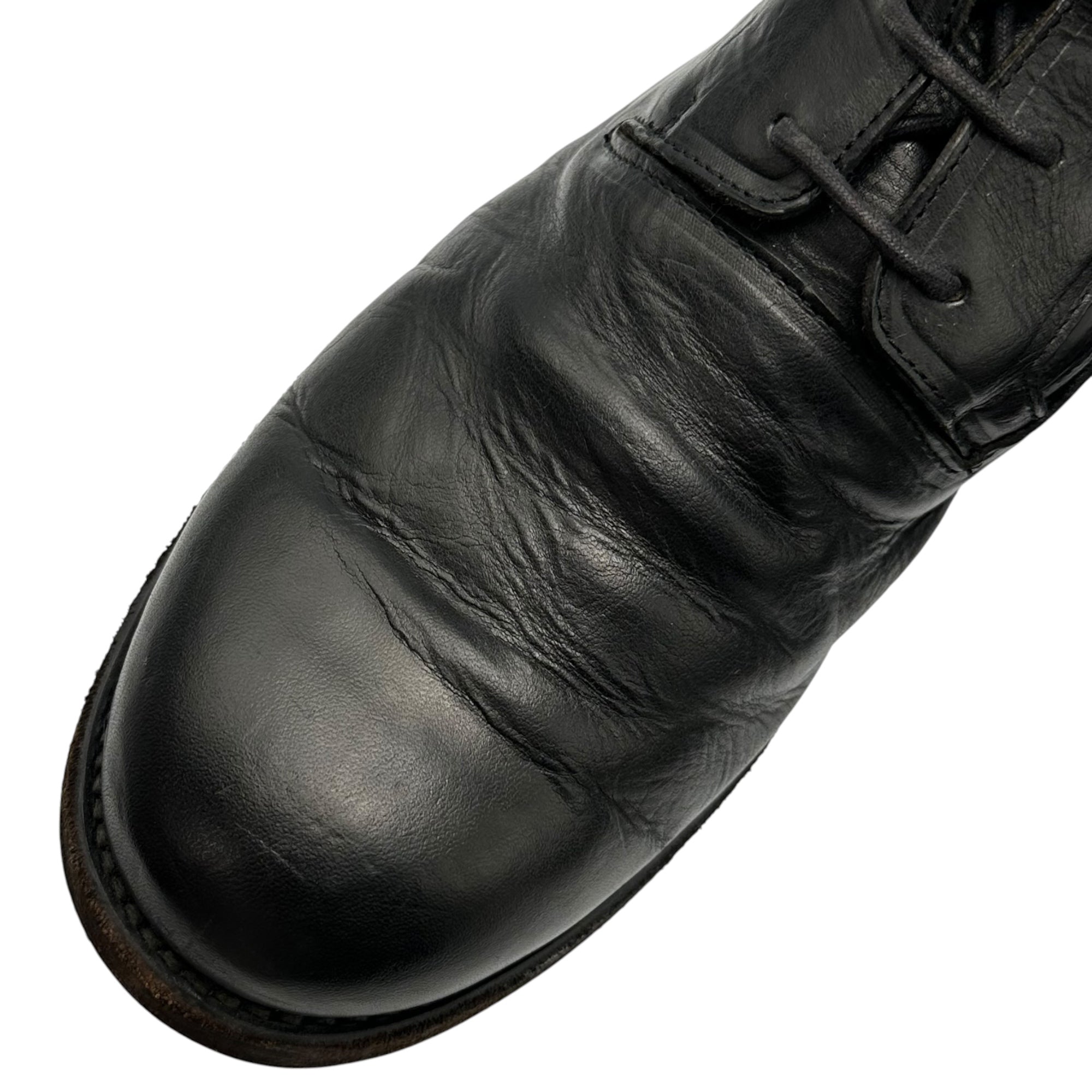 The Viridi-anne(ザヴィリディアン) 14AW 表裏一体/INDIVISIBLE Spiral Zip Boots スパイラル ジップ ブーツ VI-2302-09 2(M程度) ブラック ソール張替え済