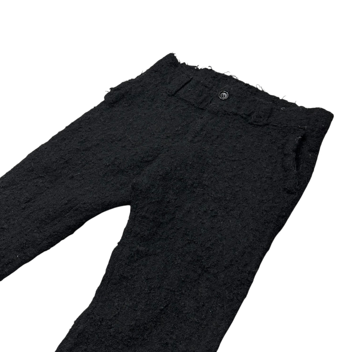 tricot COMME des GARCONS(トリココムデギャルソン) 2004AW Wool Felted Cropped Straight-Leg Pants ウール 縮絨 クロップド ストレート パンツ TN-P039 M ブラック AD2004