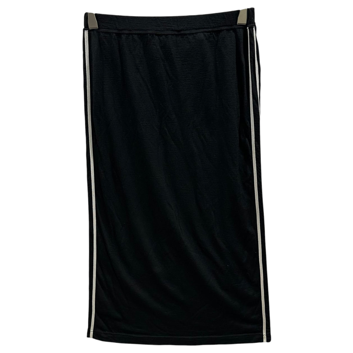 tricot COMME des GARCONS(トリココムデギャルソン) 1995AW Garment-Dyed Side-Line Wool Skirt 製品染め サイド ライン ウール スカート TT-100040 FREE ブラック×ホワイト AD1995 90s アーカイブ