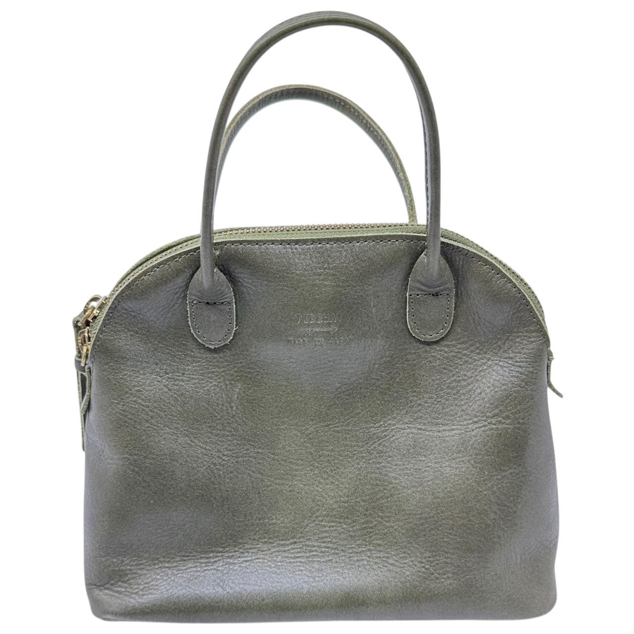 TIDEWAY(タイドウェイ) Leather Hand Bag レザー ハンド バッグ カーキ