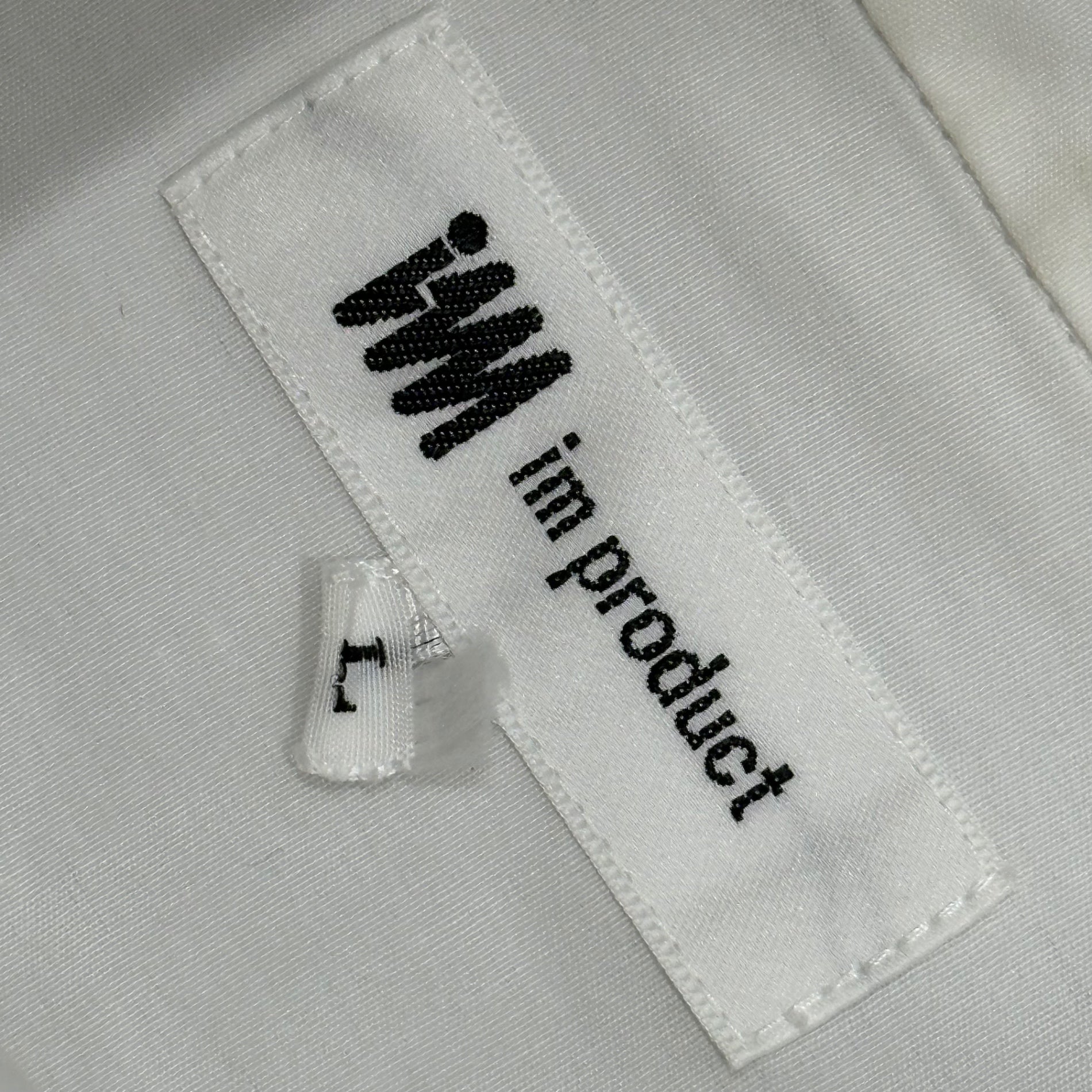 issey miyake im product(イッセイミヤケ アイムプロダクト) 1990's Band Collar Pinstripe Shirt バンドカラー ピンタック シャツ L ホワイト 90年代～ 長袖