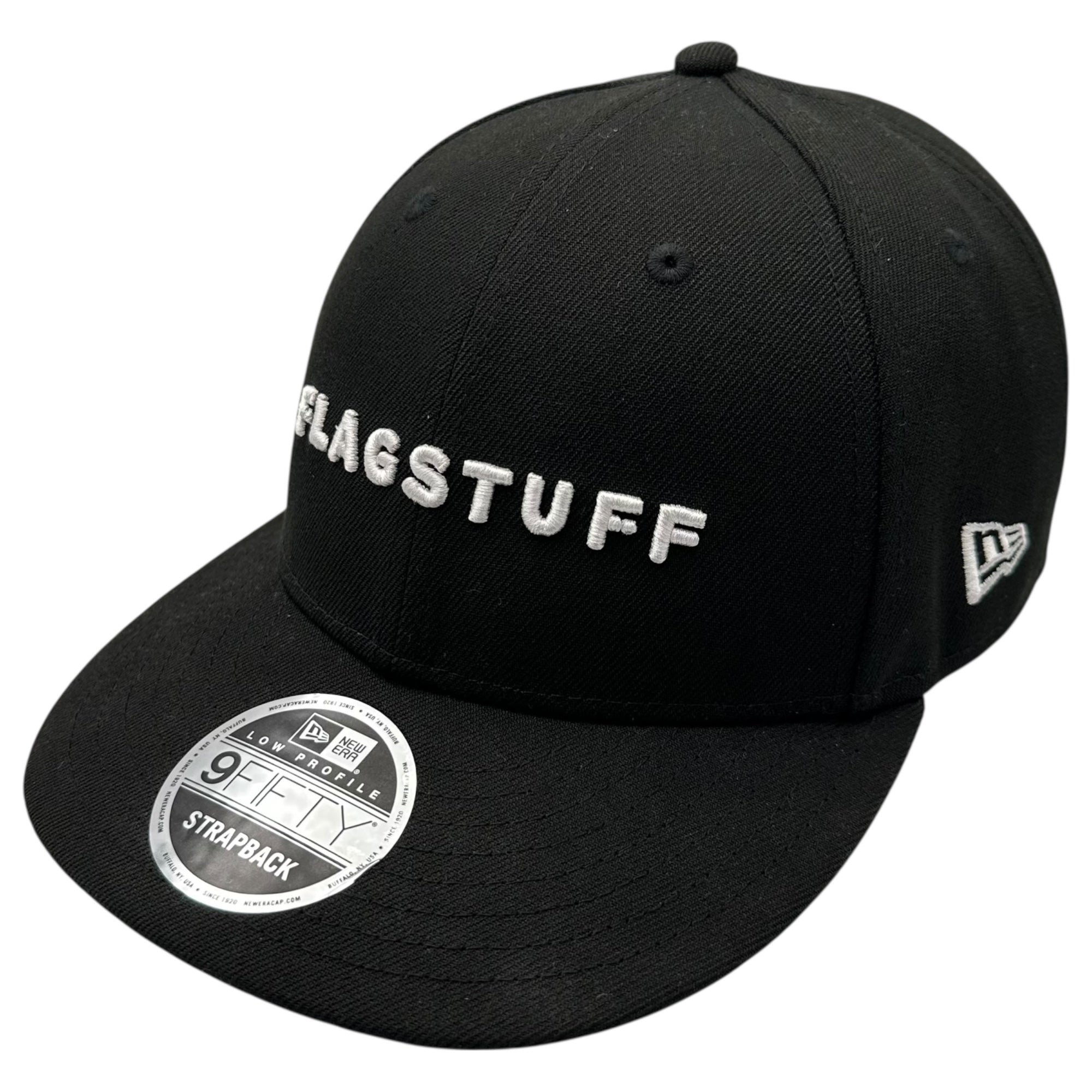 flagstuff キャップ FLAGSTUFF(フラグスタフ) Logo Cap ロゴ キャップ ブラック×ホワイト