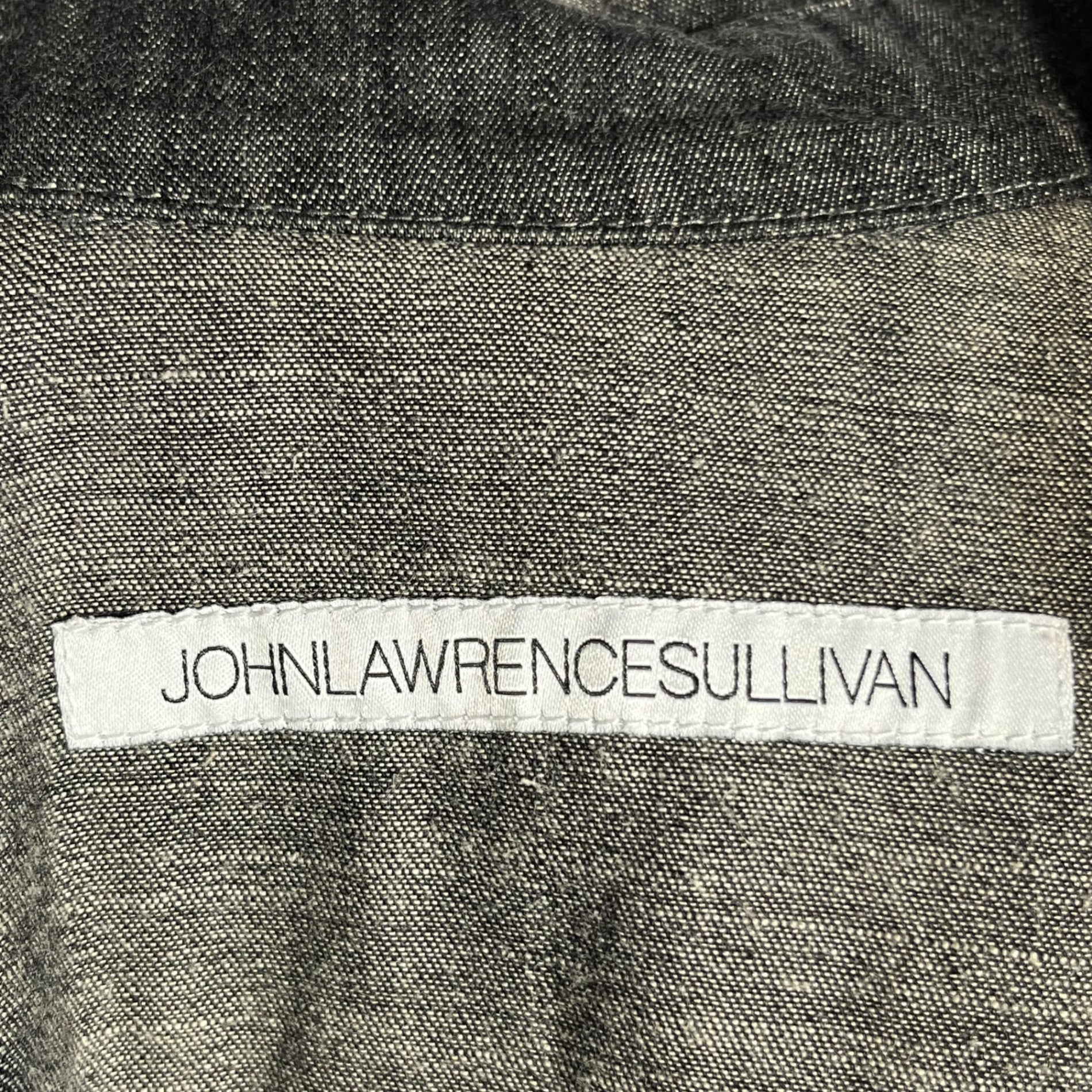 JOHN LAWRENCE SULLIVAN(ジョンローレンスサリバン)  Denim shirt デニム シャツ  3B008’ 34 ブラック