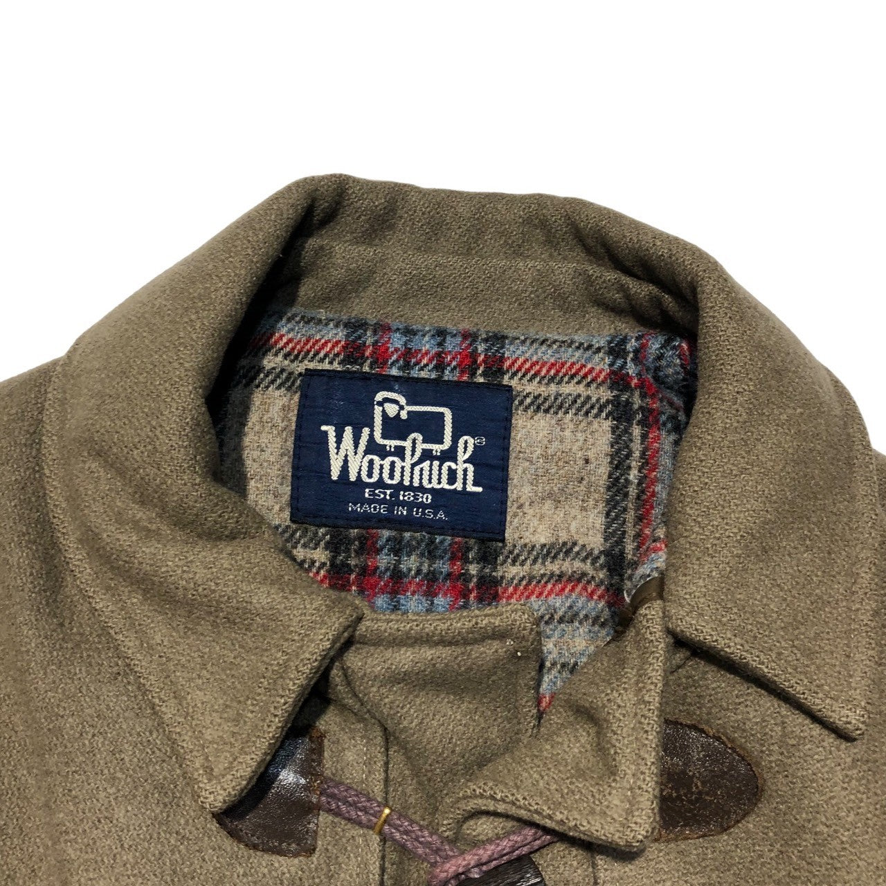 WOOLRICH(ウールリッチ) 80's melton wool duffel coat メルトン ウール ダッフル コート 表記無し(M程度) ベージュ 80年代 USA製 ヴィンテージ 紺タグ