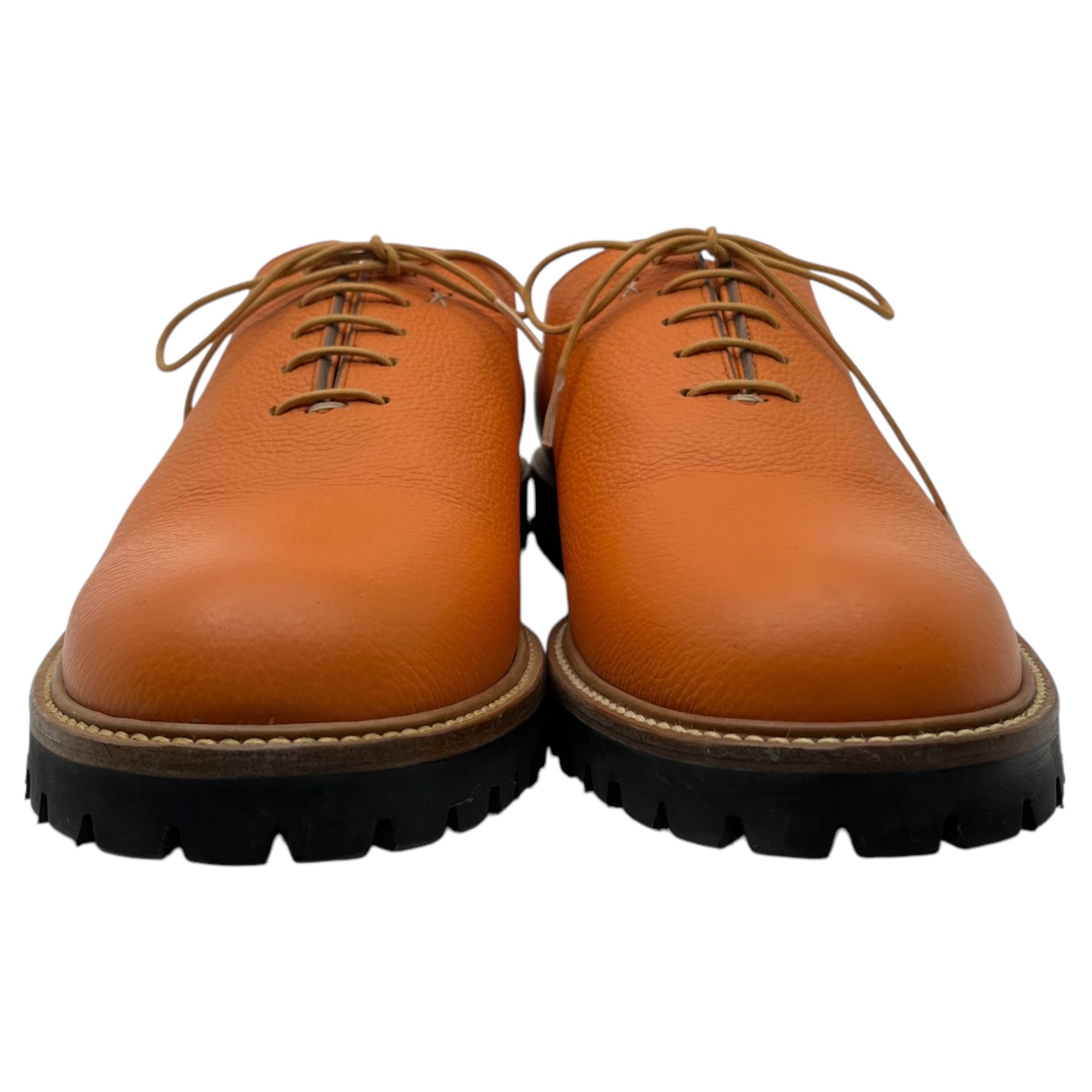 ITADAKIITADAKI(イタダキ) HENRY SHOES ヘンリー シューズ M オレンジ チャンキーソール レザー ドレス 革靴  PERLINGER社