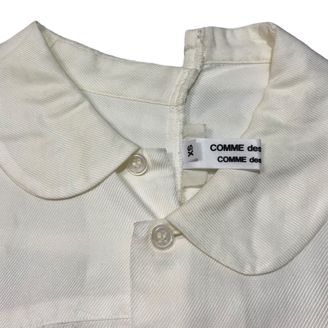 COMME des GARCONS COMME des GARCONS(コムデギャルソンコムデギャルソン) 12AW round collar blouse/ラウンドカラーブラウス RJ-B008 SIZE XS オフホワイト AD2012