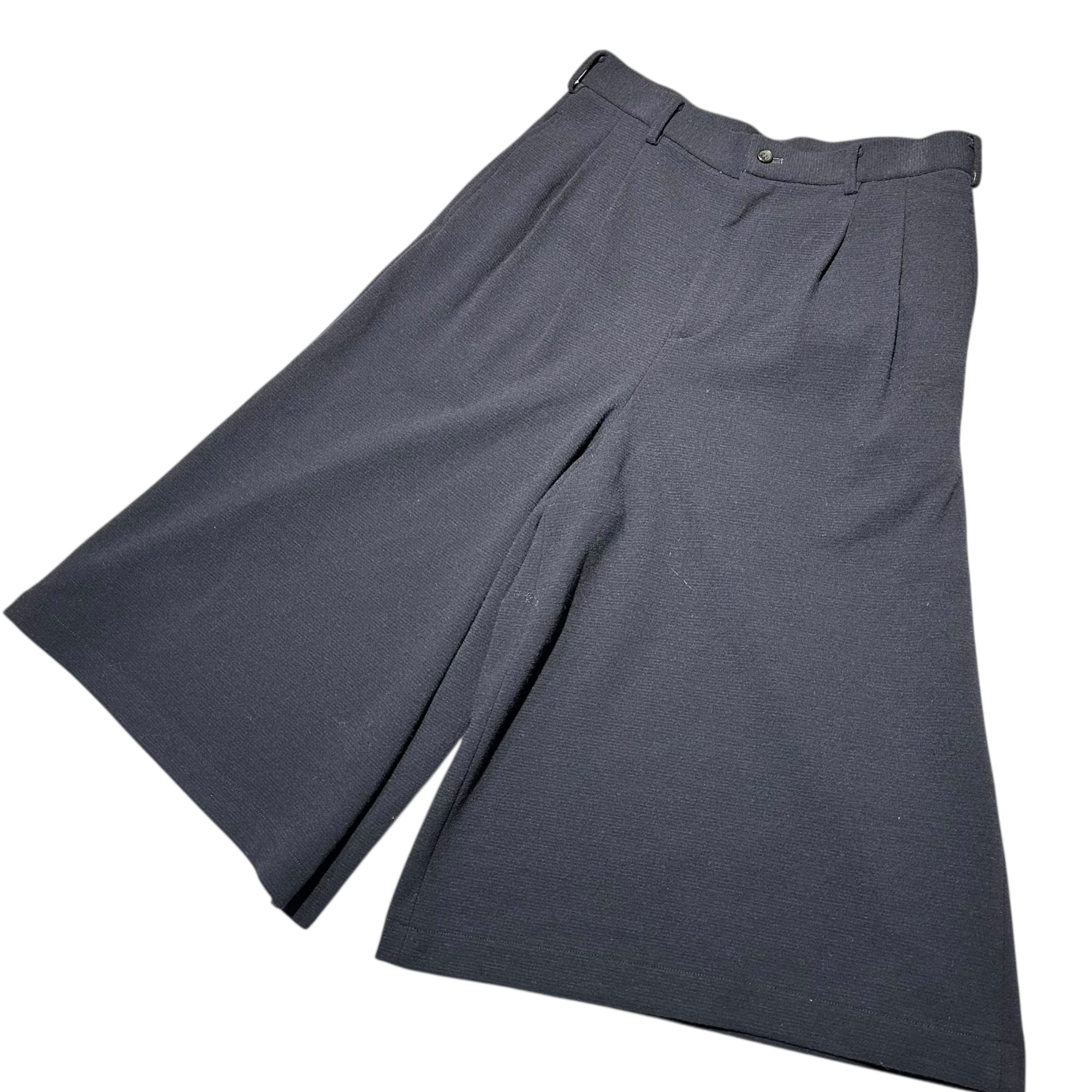 コムデギャルソンコムデギャルソン 波形カットキュロットパンツ ネイビー XS COMME des GARCONS COMME des GARCONS(コムデギャルソン