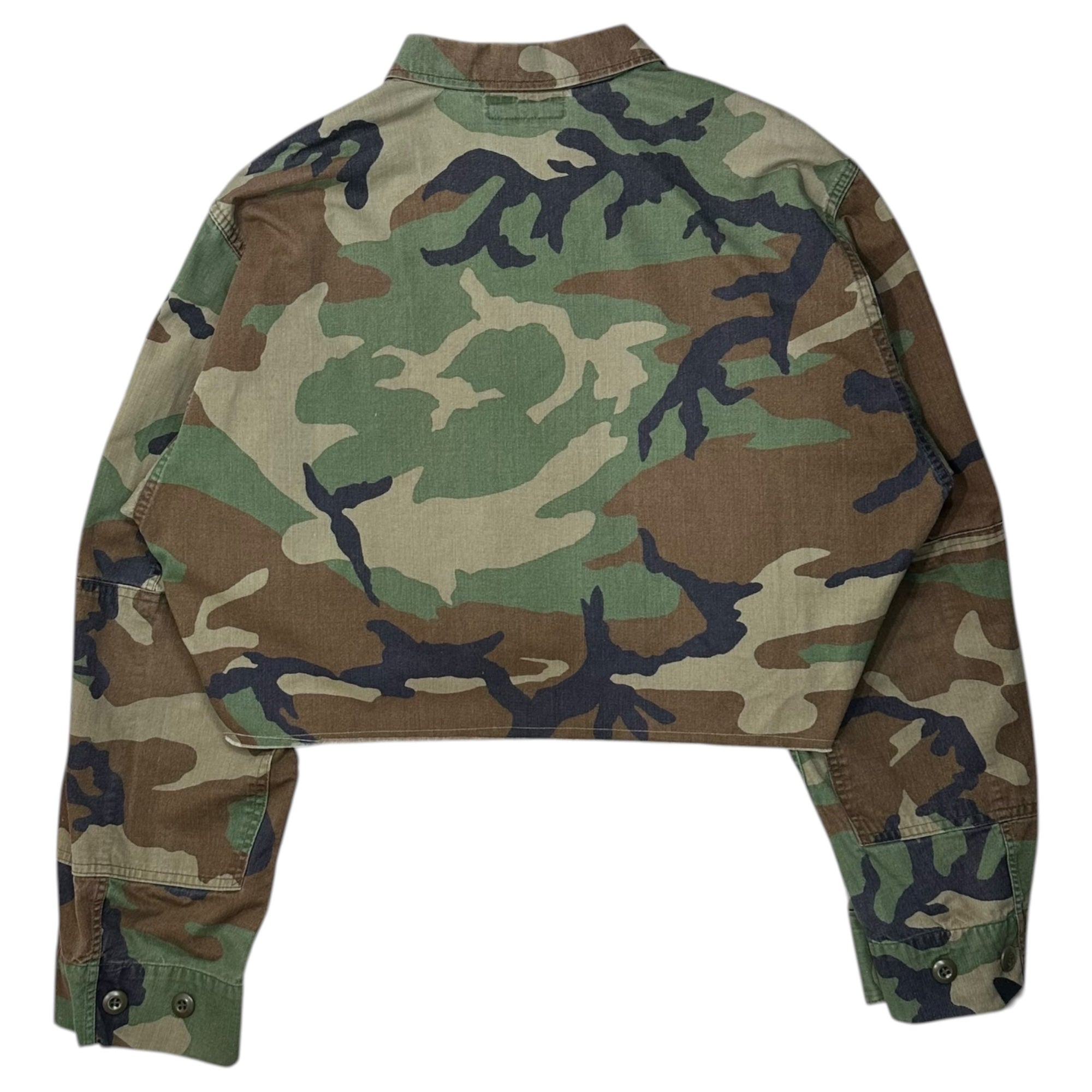 VINTAGE REMAKE(ヴィンテージリメイク) Short-Length Remake BDU Shirt ショートレングス リメイク シャツ アメリカ軍 8415-01-084-1650 LARGE LONG カーキ