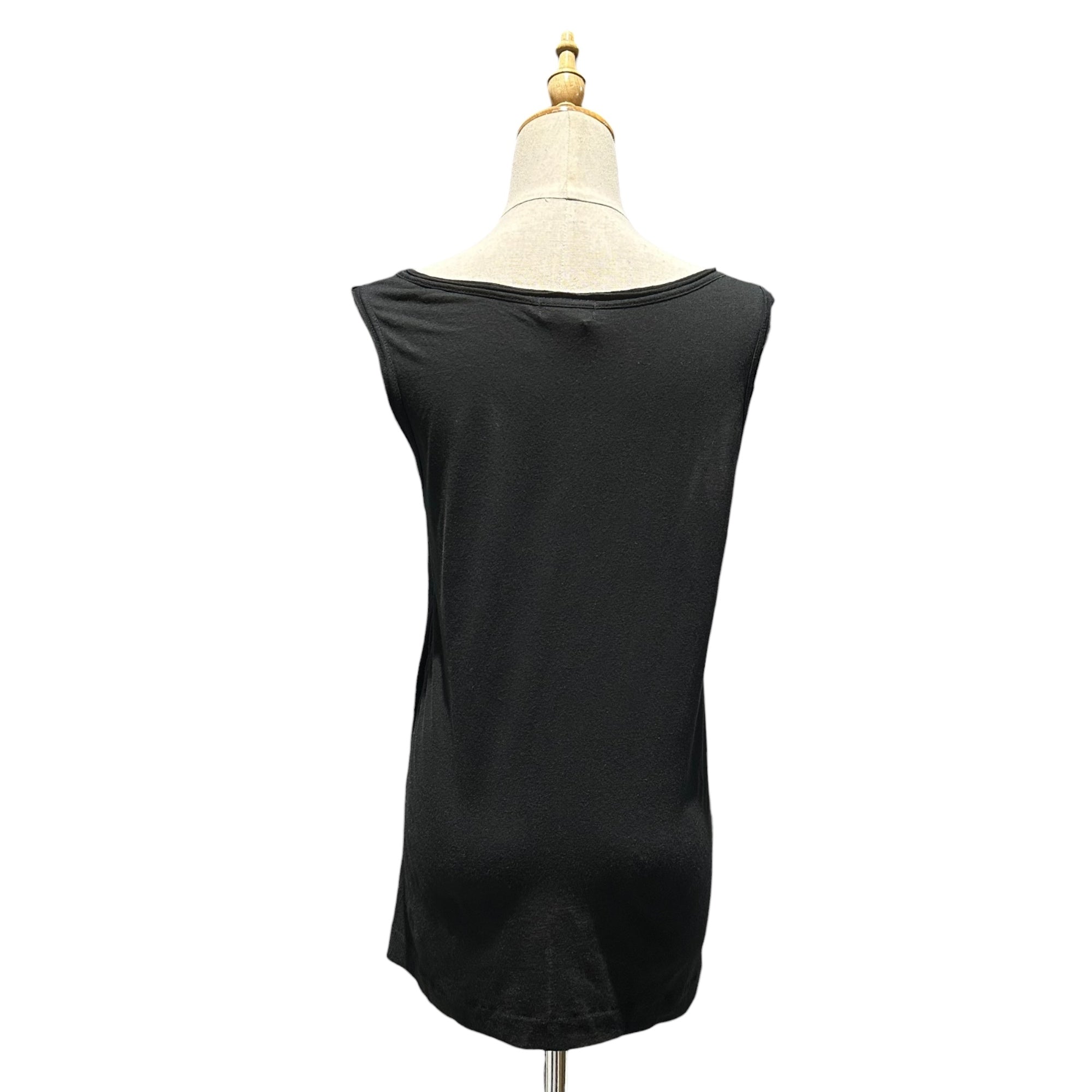 tricot COMME des GARCONS(トリココムデギャルソン) Sleeveless T-Shirt with Mixed-Fabric Panels 異素材切替 ノースリーブ カットソー ブラック