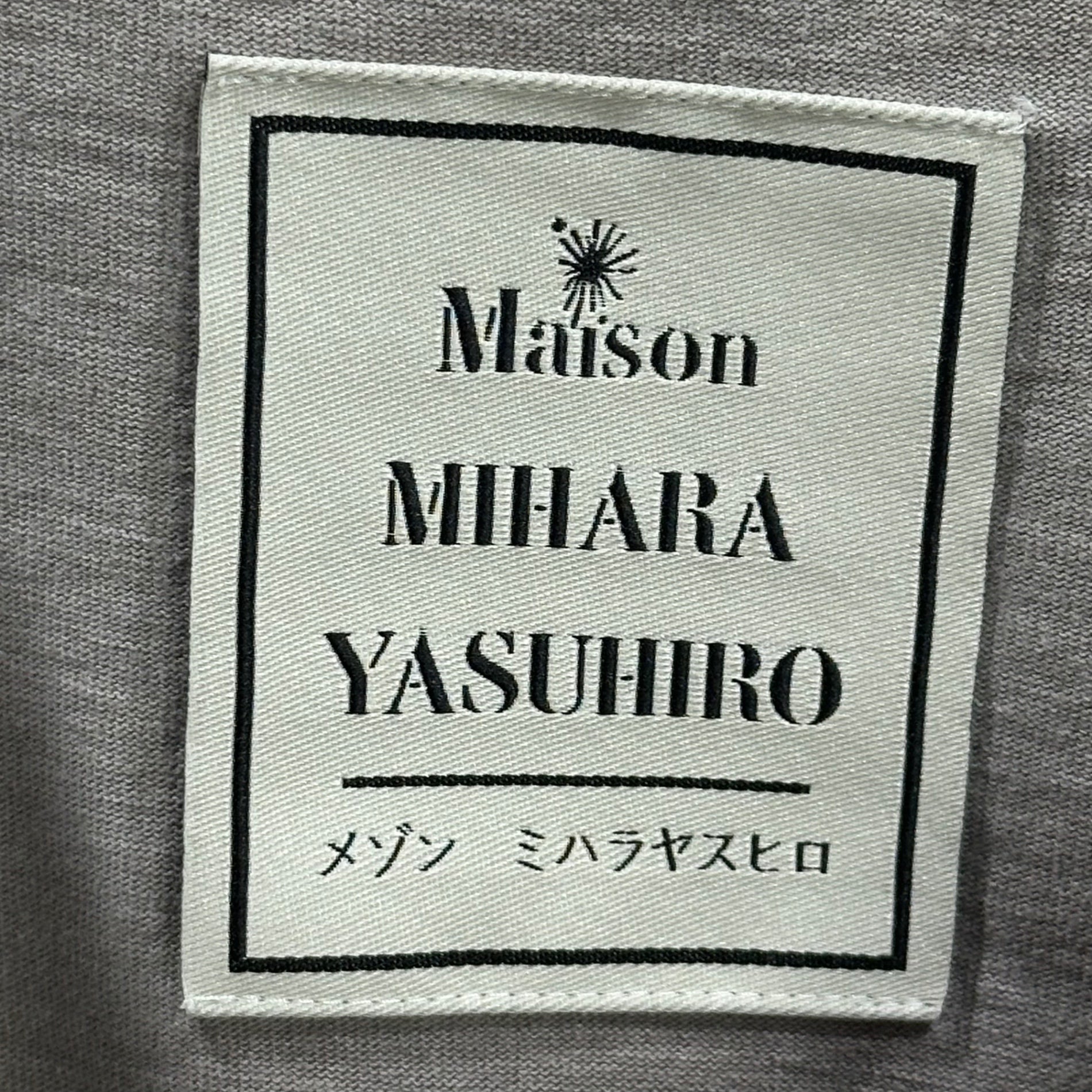 Maison MIHARA YASUHIRO(メゾンミハラヤスヒロ) 2024SS Sunfaded Huge Tee サンフェード オーバーサイズ Tシャツ B12TS621 40 グレー