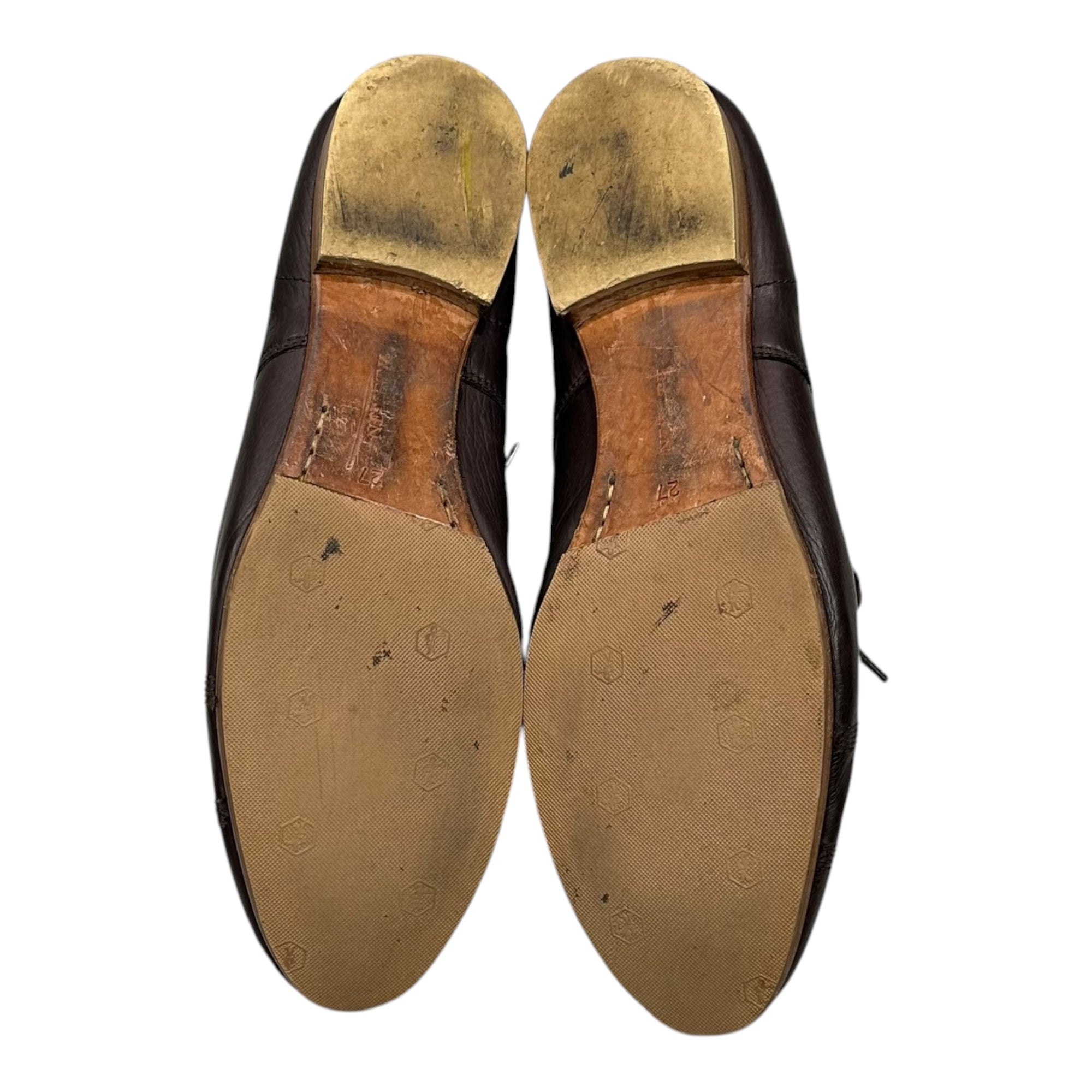 Christopher Nemeth(クリストファーネメス) 00's Toe-stitched 4-eyelet leather shoes トゥ ステッチ 4ホール レザー シューズ 27.0cm ダークブラウン
