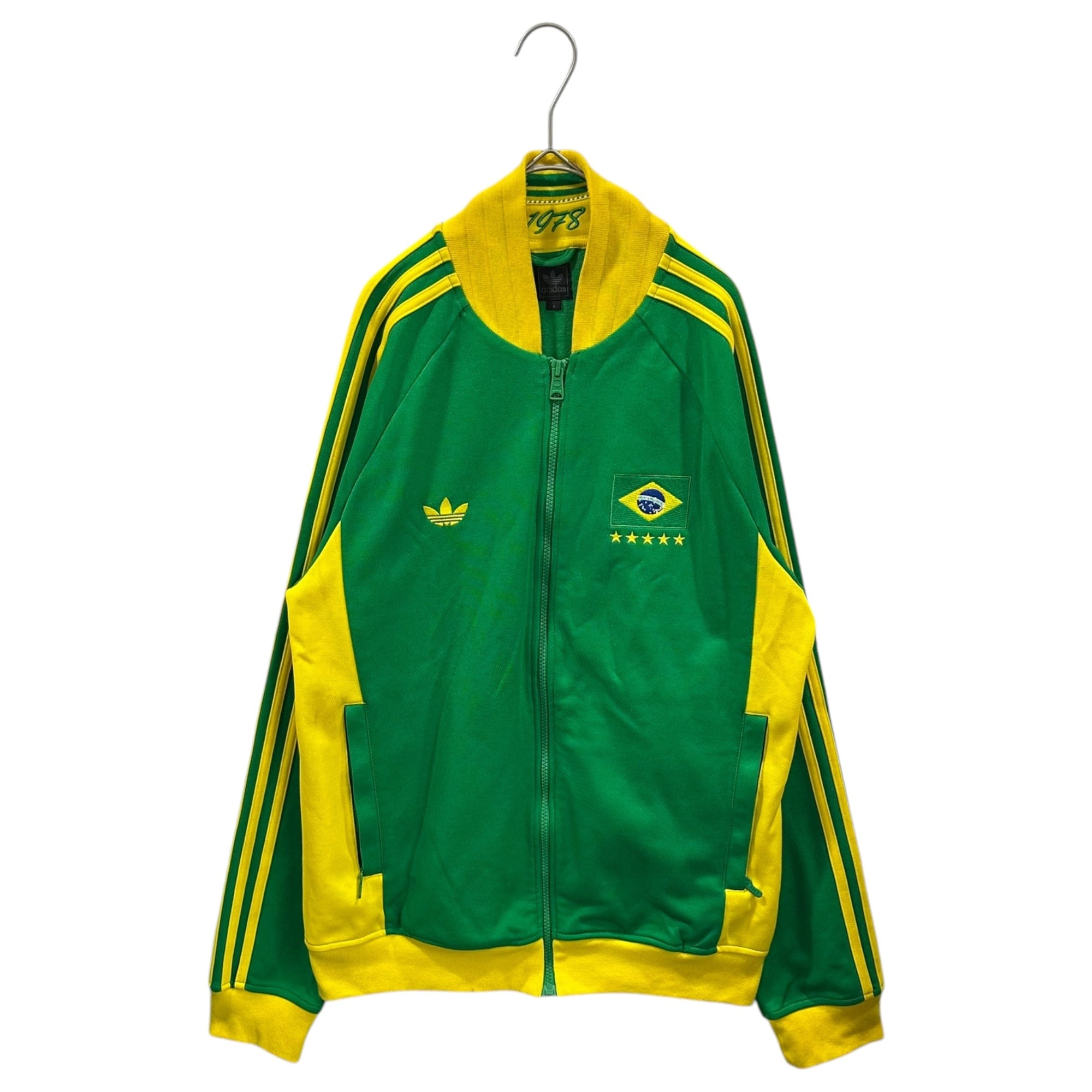 adidas アディダス トラックジャケット ブラジル adidas(アディダス) Brazilian flag patch 3 stripes track jacket
