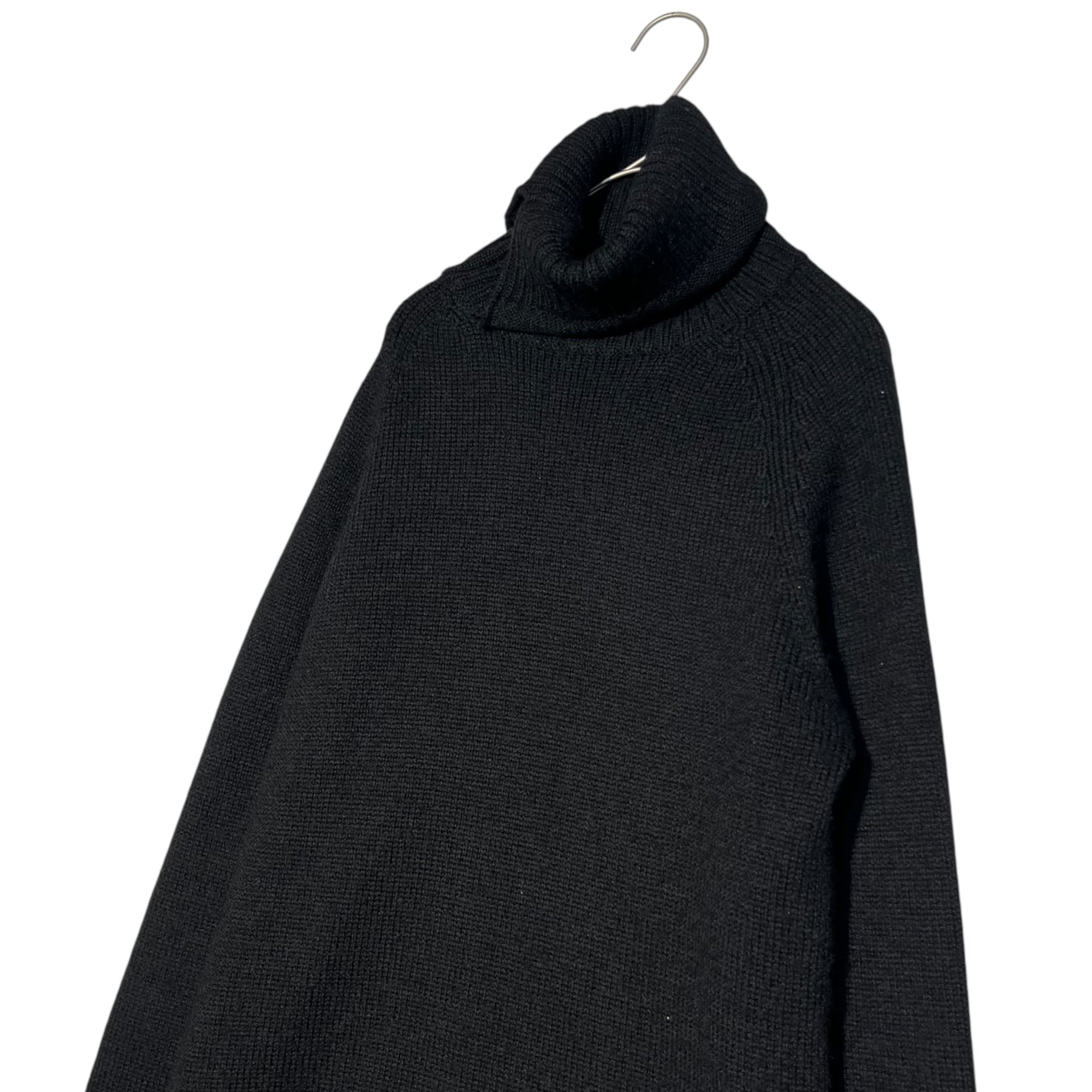 YOHJI YAMAMOTO(ヨウジヤマモト) side slit turtleneck knit pullover サイドスリット タートルネック ニット プルオーバー FX-K06-159 2(M) ブラック