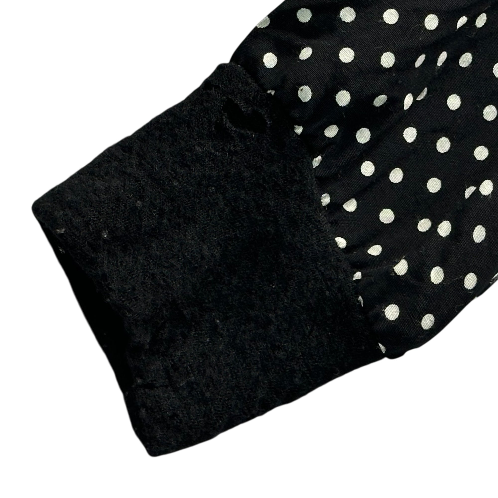 TAO COMME des GARCONS(タオコムデギャルソン) 07AW Polka Dot Zip-Up Rayon Track Jacket ドット ジップアップ レーヨン トラック ジャケット 3T-B010 S ブラック×ホワイト AD2007