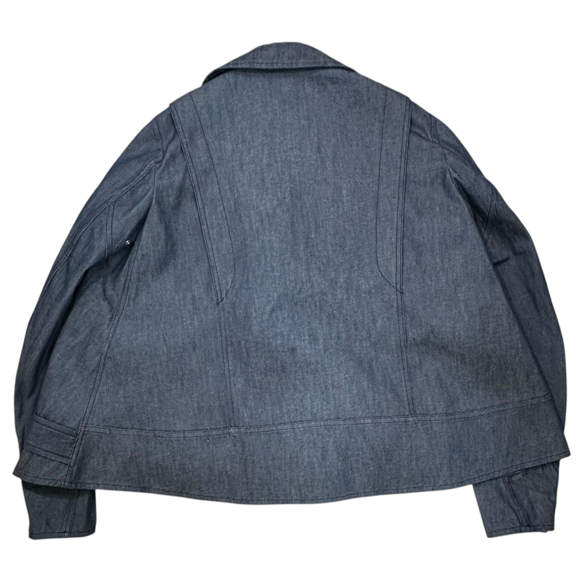 BLACK COMME des GARCONS(ブラックコムデギャルソン) 2026SS 9oz Denim Rider Jacket デニム ライダース ジャケット 1Q-J002 XS インディゴ AD2025