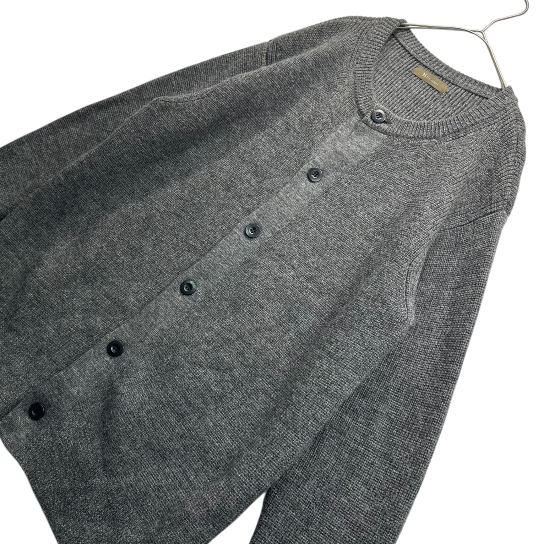 Y's for men(ワイズフォーメン) 90's Wool Button Cardigan 90年代 ウール ボタン カーディガン MM-K16-179 3(L程度) グレー