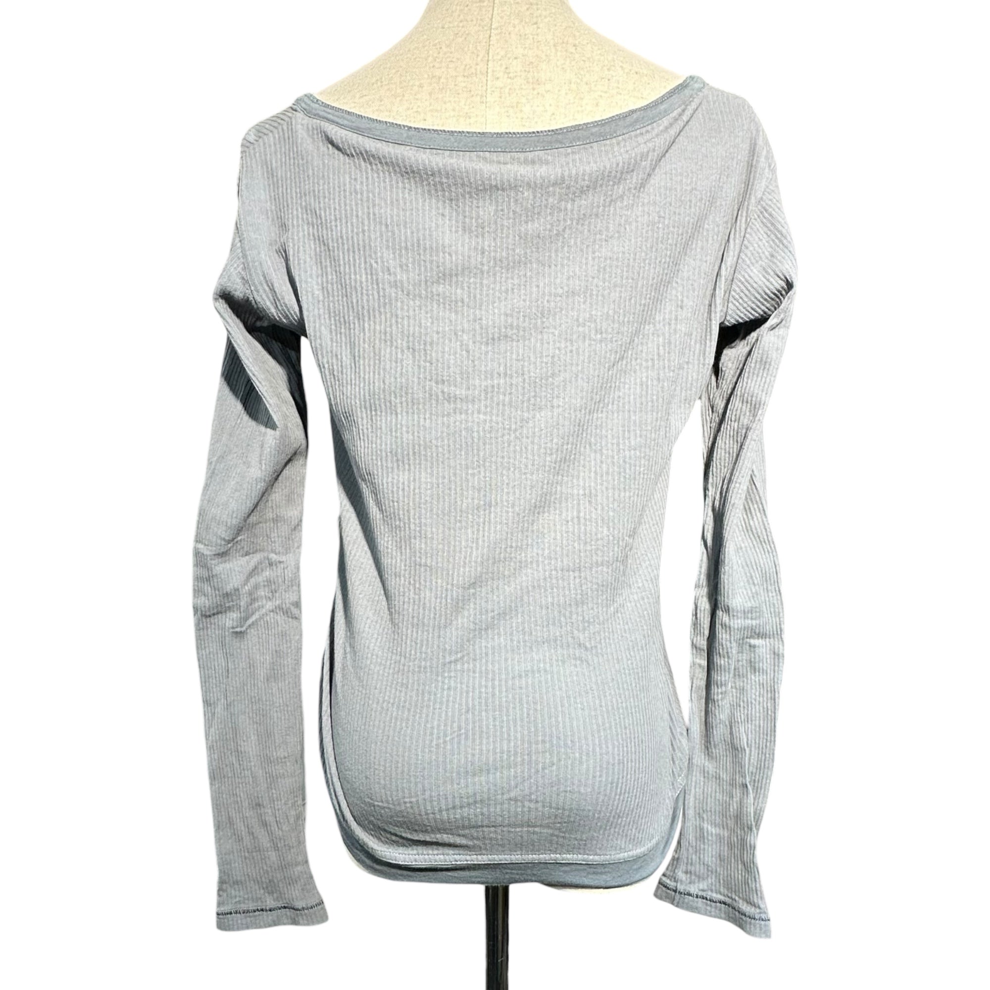 MARITHE FRANCOIS GIRBAUD(マリテフランソワジルボー) 00's V-neck Ribbed Cardigan Vネック リブ カーディガン F5-6736 S グレー Y2K