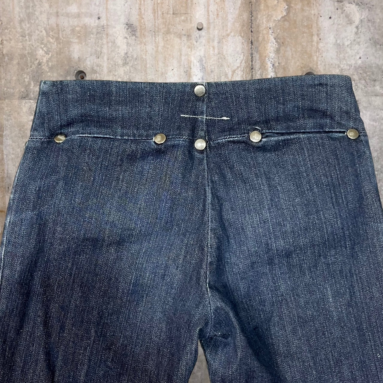 Martin Margiela(マルタンマルジェラ) 03AW HIGH CUT STANDARD LEG DENIM/ハイカット スタンダードレッグデニム/スタッズ 732P13992102 40(Lサイズ程度) インディゴ 初期　本人期　Martin Margiela 6