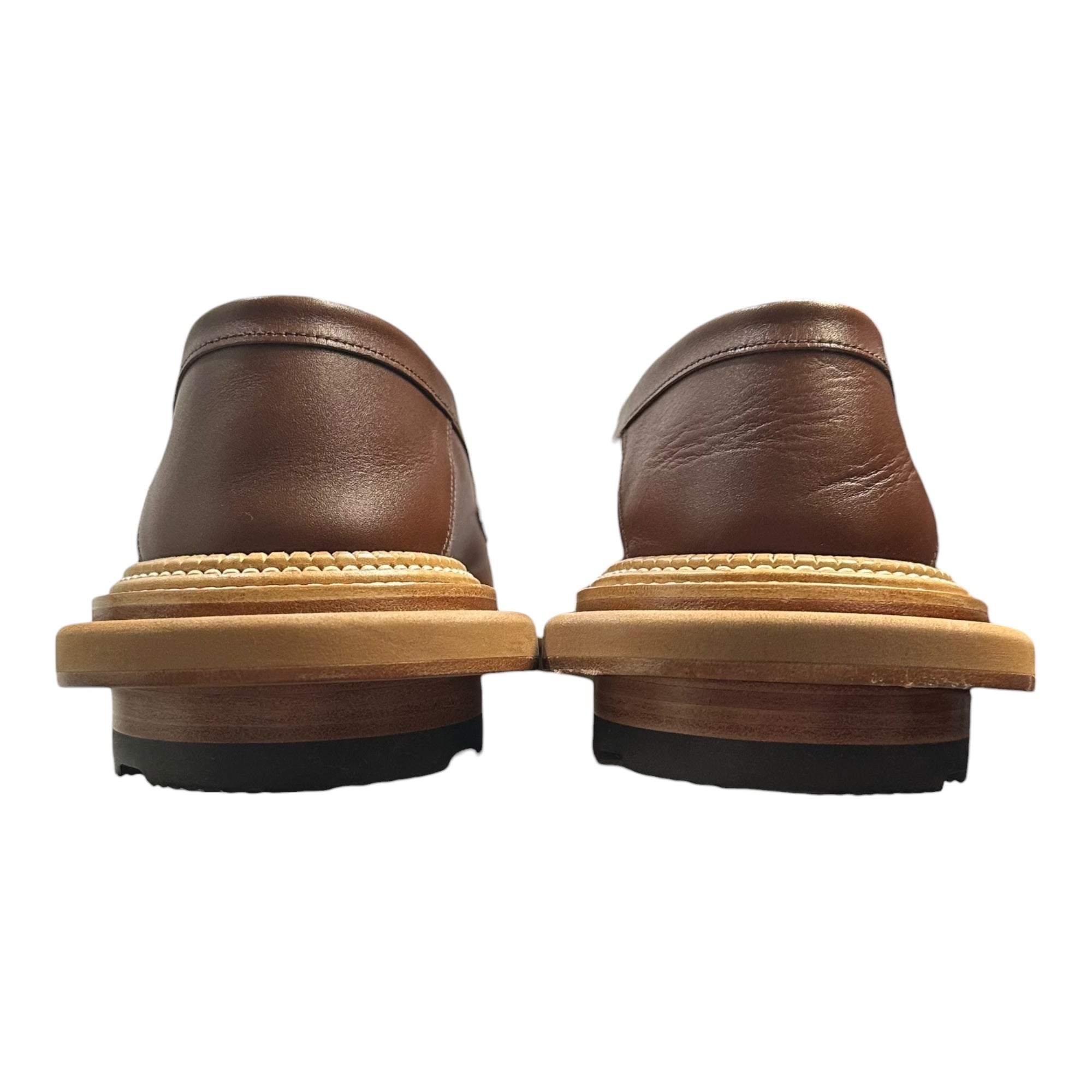 sacai×J.M.WESTON(サカイ×ジェイエムウエストン) 2025SS Loafer Mule 再構築 180 シグニチャー ローファー 1541GPK1460D 6 1/2(26cm程度) タン