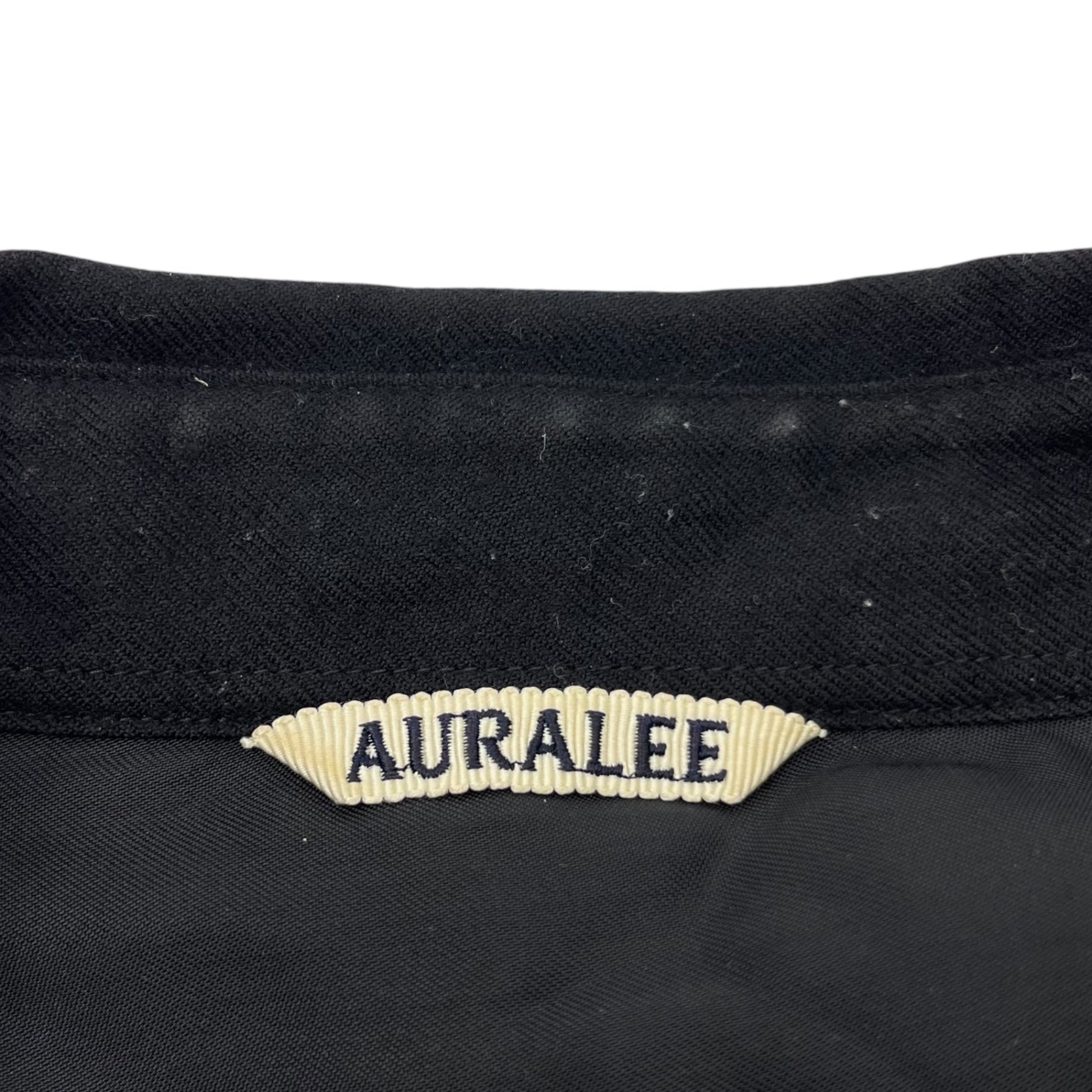 AURALEE(オーラリー) 20AW SUPER LIGHT WOOL SHIRTS スーパーライト ウール シャツ 長袖 A20AS01OS 3(S~M) ブラック