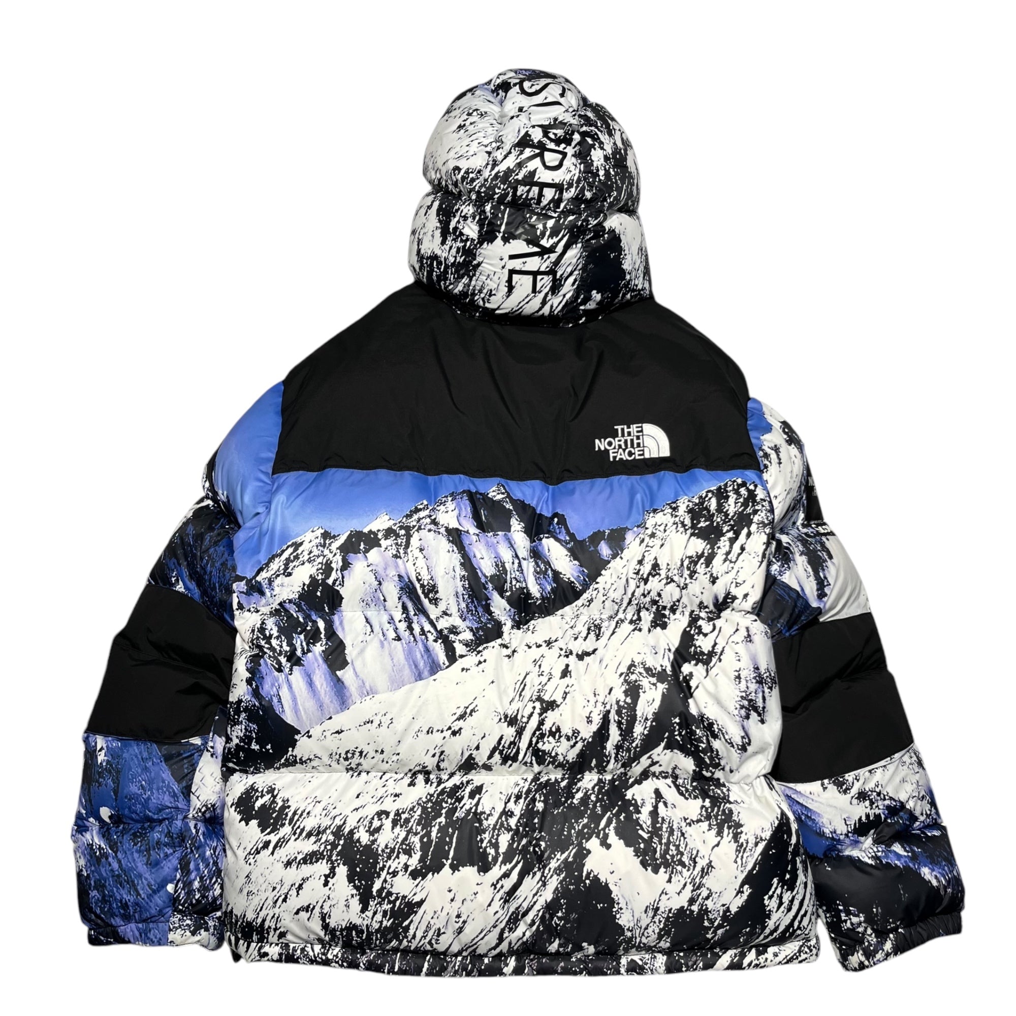 SUPREME×THE NORTH FACE(シュプリーム×ノースフェイス) 17AW Mountain Baltoro Jacket 雪山 マウンテン バルトロ ジャケット ND91701I XL ブルー×ブラック ダウンジャケット