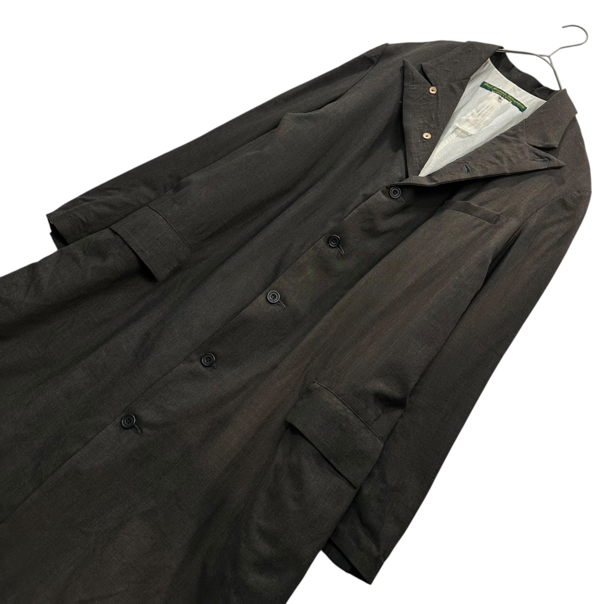 Paul Harnden(ポールハーデン) Wool Long Coat ウール ロング コート M ブラウン ウールボディ アルチザン