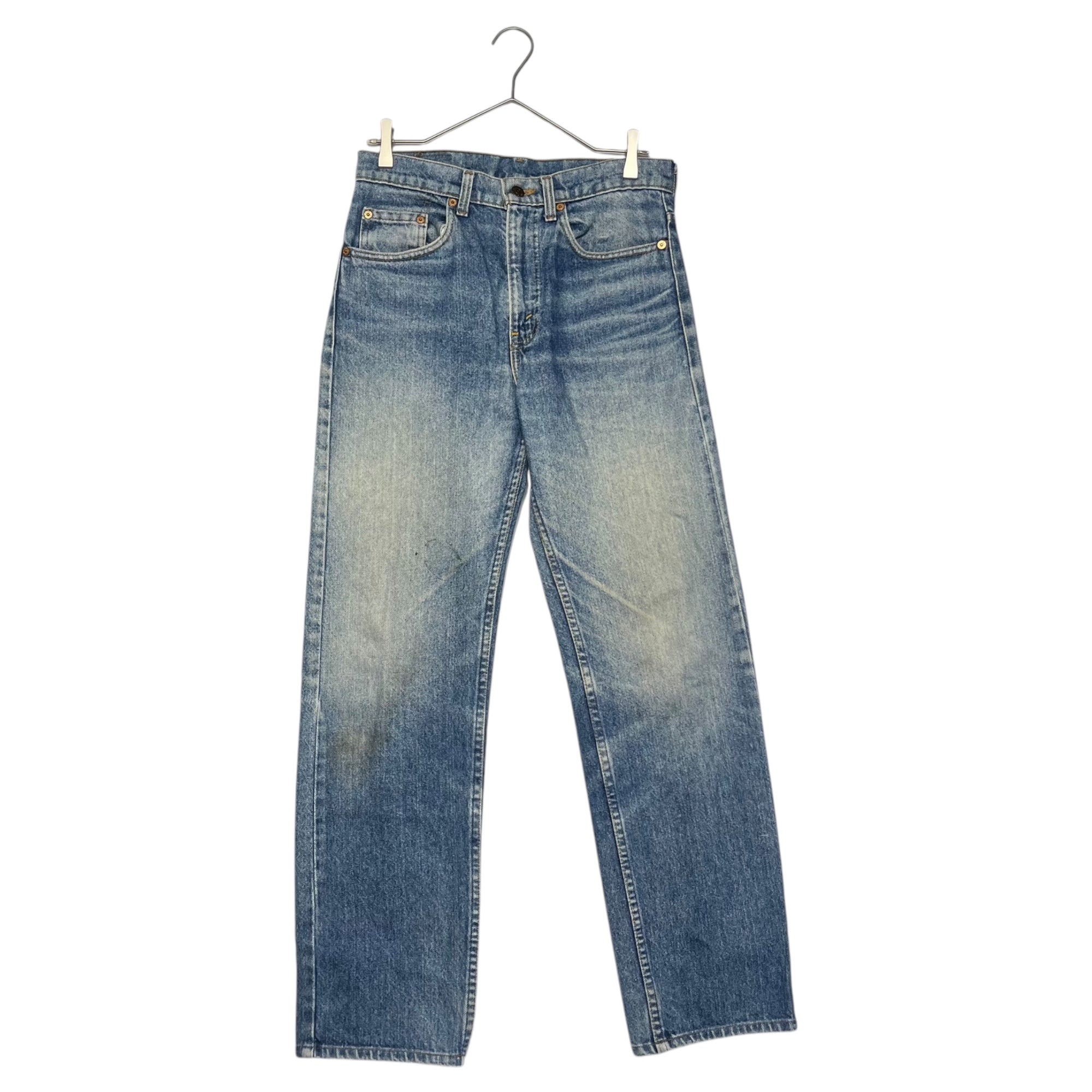 Levi's(リーバイス) 90's 505 USA made vintage straight denim pants ヴィンテージ ストレート デニム パンツ 505-0217 W31 L34 ライトインディゴ 裏ボタン525 90年代