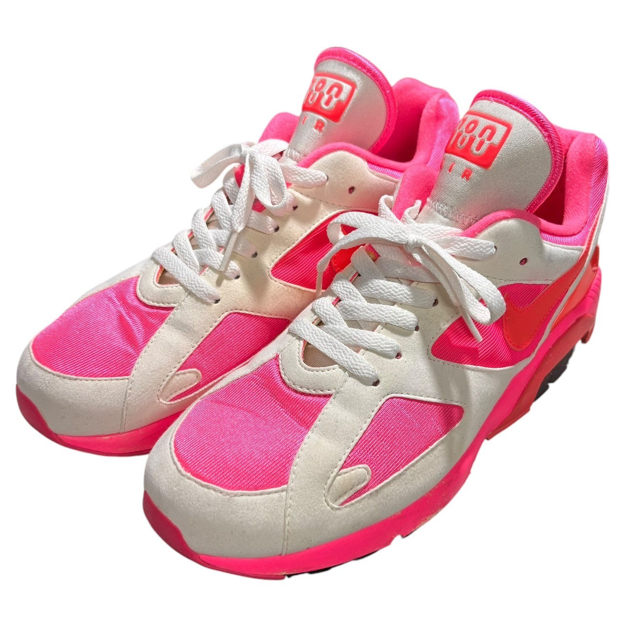 NIKE×COMME des GARCONS HOMME PLUS(ナイキ×コムデギャルソンオムプリュス) AIR MAX 180 エアマックス 180 AO4641-600 28cm ピンク×ホワイト ローカット スニーカー