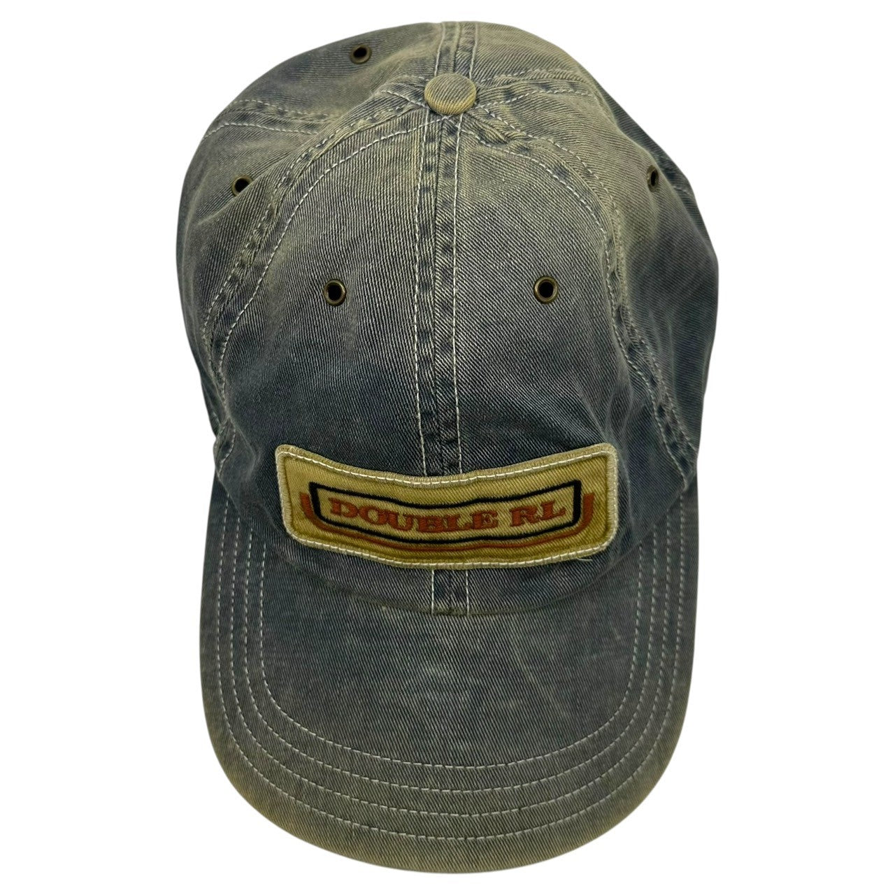 RRL(ダブルアールエル) Vintage processed denim logo Tracker cap ヴィンテージ加工 デニム ロゴ トラッカー キャップ ライトインディゴ