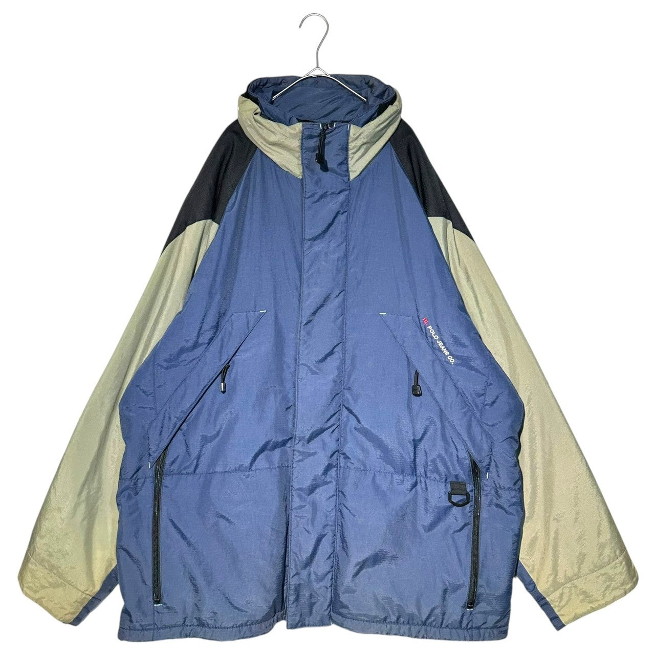 POLO JEANS(ポロジーンズラルフローレン) 00's Big Size Mountain Parka ビッグサイズ マウンテンパーカー XL ネイビー×グレー
