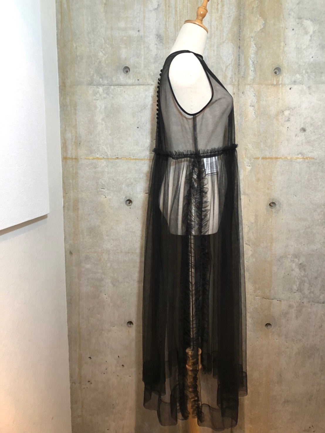 Chika Kisada(チカ キサダ) tulle design one piece CO-18197 1(Sサイズ程度) ブラック
