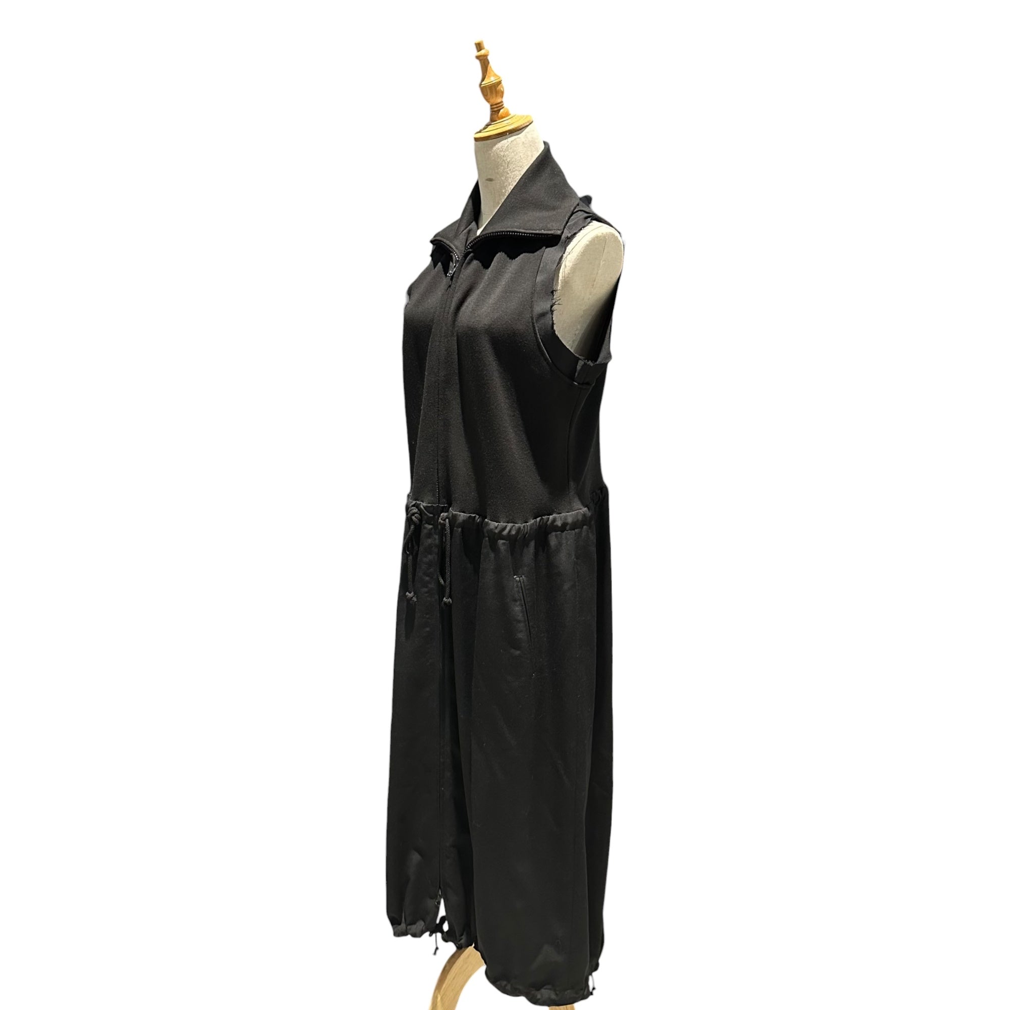Y's(ワイズ) 2022AW WOOL GABARDINE COMBINATION DRESS ウール ギャバジン コンビーネーション ドレス YE-D02-807 1(S程度) ブラック