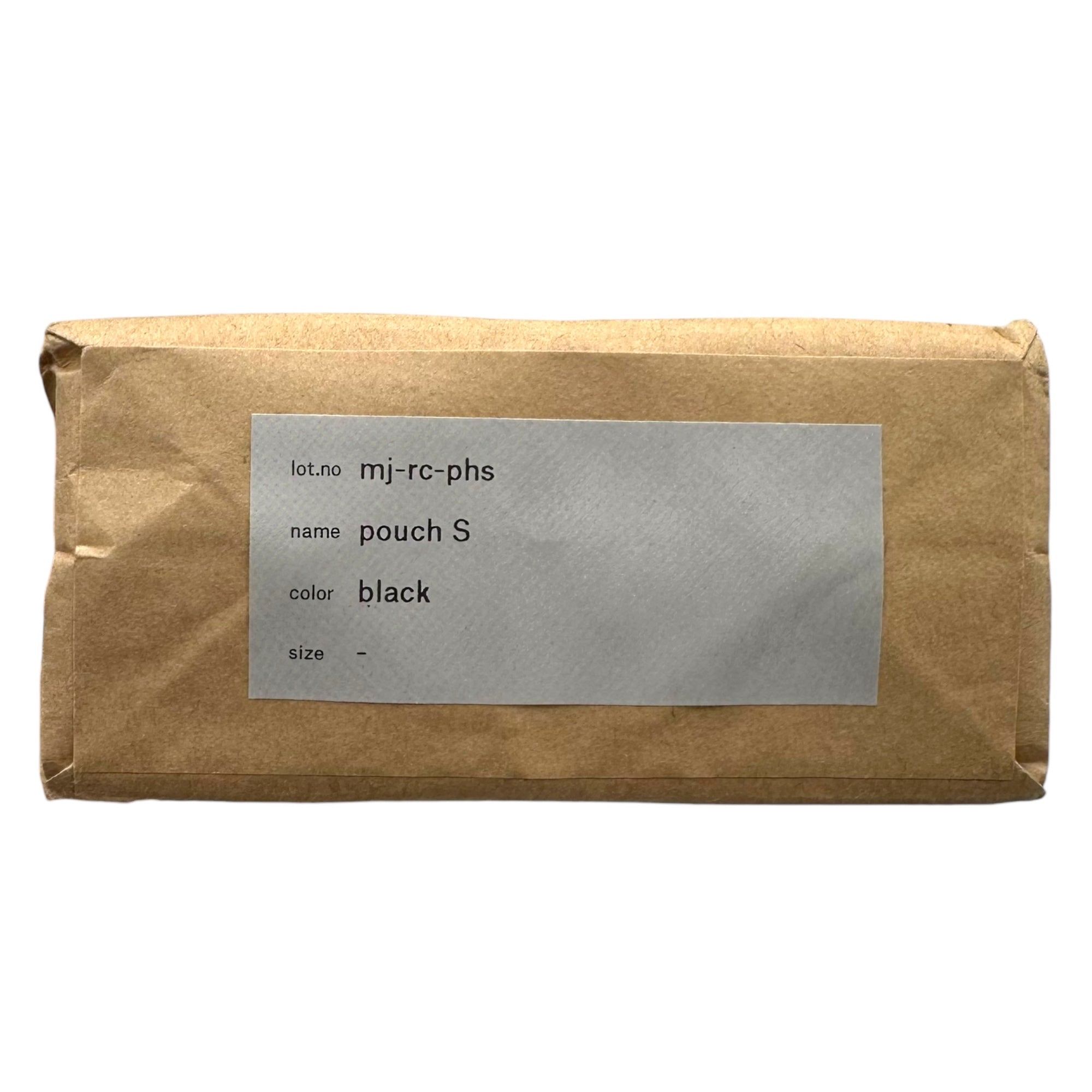Hender Scheme(エンダースキーマ) pouch S シボ革 ミニ ポーチ mj-rc-phs ブラック レザー