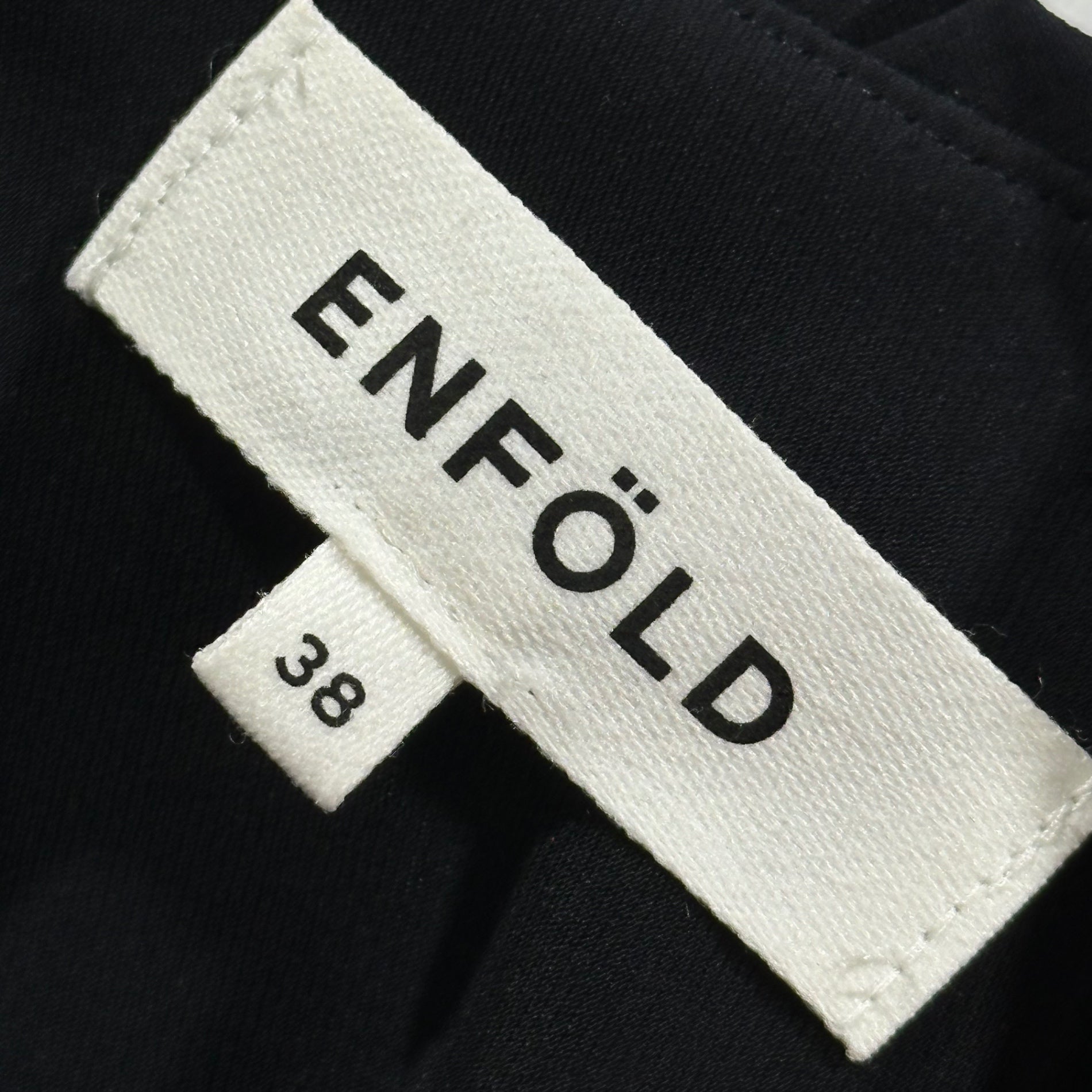 ENFOLD(エンフォルド) 2024SS NECK-PLEATS DRESS ネック プリーツ ドレス ワンピース 300HS733-0820 38(M程度) ネイビー