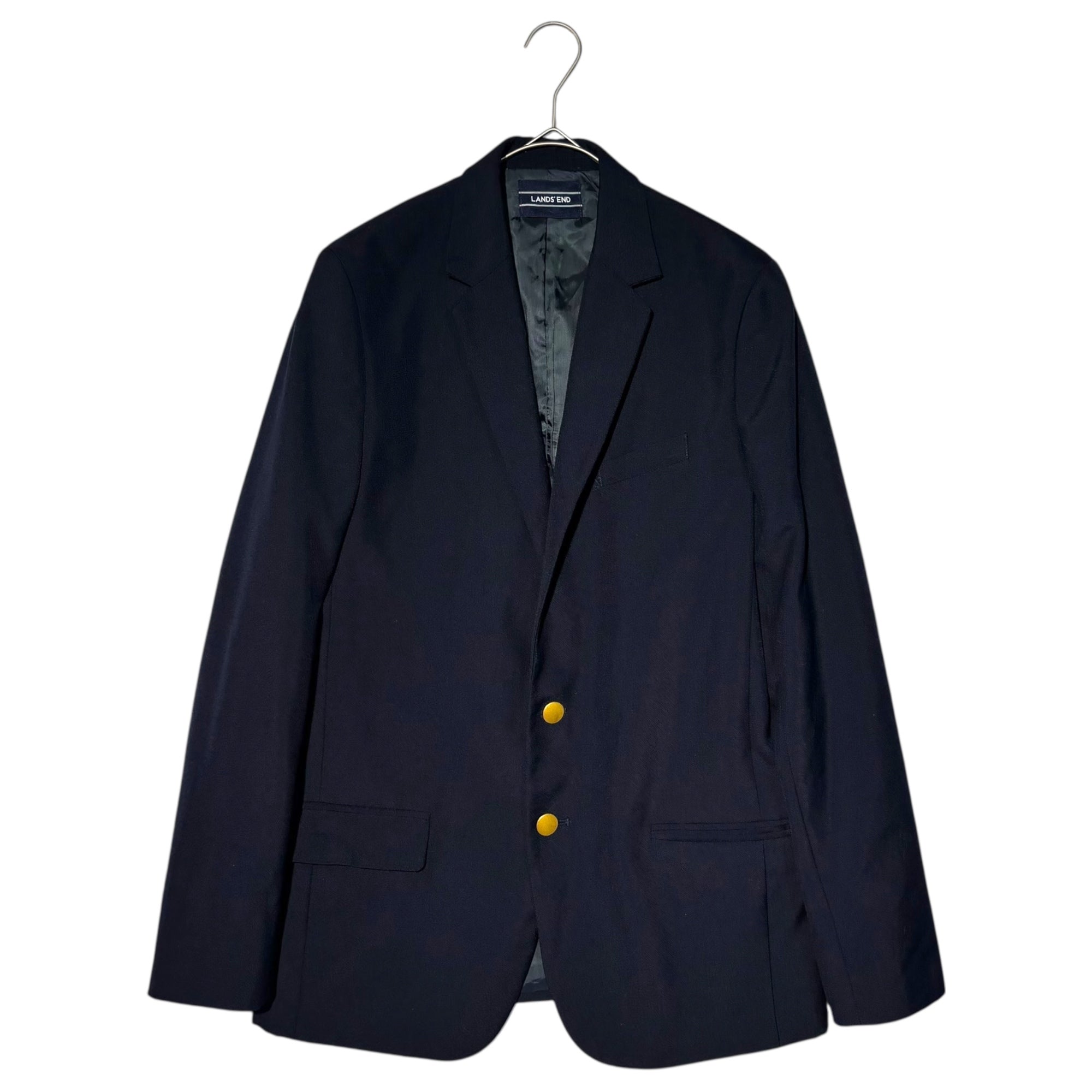 LANDS' END(ランズエンド) Metal Button Navy Collar Blazer メタルボタン ネイビー ブレザー 紺ブレ ジャケット 170～176cm程度 ネイビー 18AW