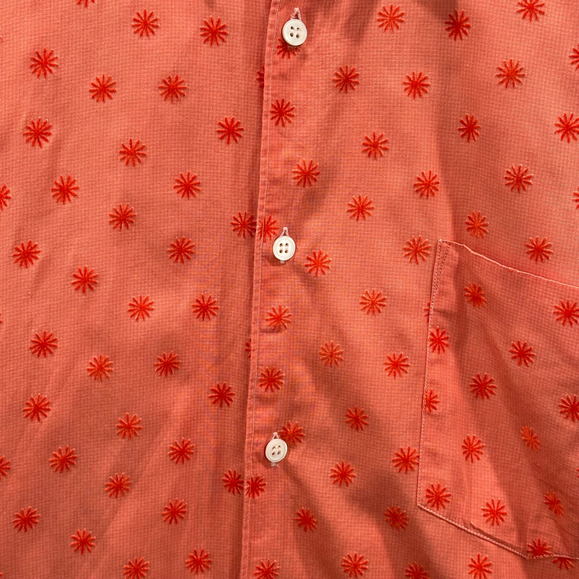 COMME des GARCONS SHIRT(コムデギャルソンシャツ) 90's Small-floral checkered S/S shirt 小花柄 チェック 半袖 シャツ M ピンク 90年代 アーカイブ