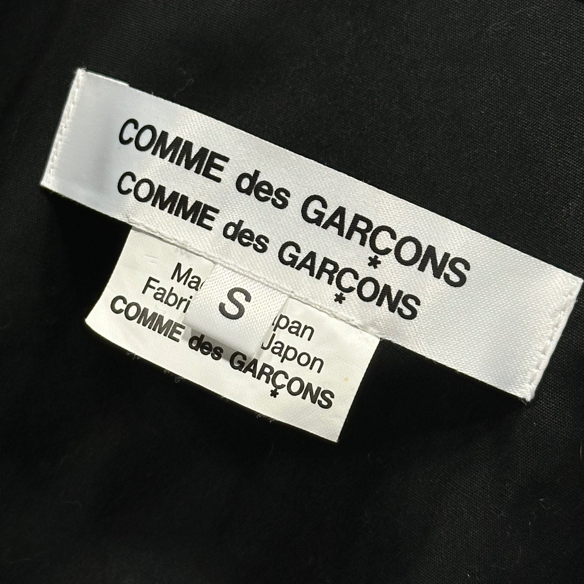 COMME des GARCONS COMME des GARCONS(コムデギャルソンコムデギャルソン) 21AW Cotton Asymmetrical Snap Button Blouse コットン アシンメトリー スナップボタン ブラウス RH-B022 S ブラック AD2021