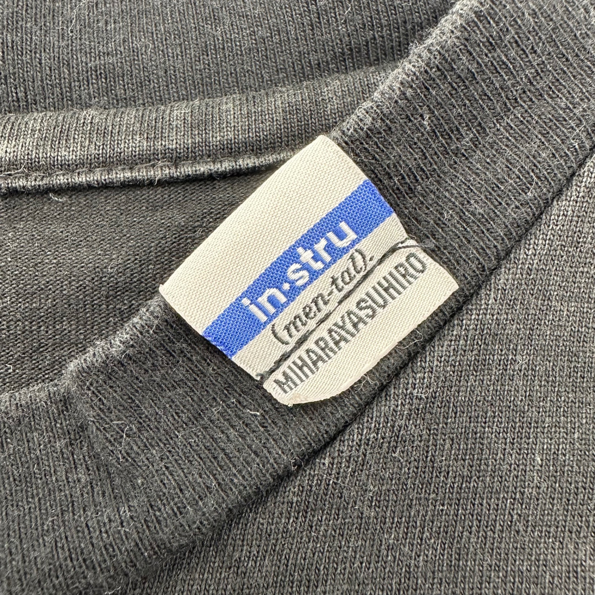 Maison MIHARA YASUHIRO(メゾンミハラヤスヒロ) 【in・stru(men-tal).】 Heavy Weight L/S T-shirt ヘヴィー ウェイト 長袖 Tシャツ I06LT502 50 ブラック