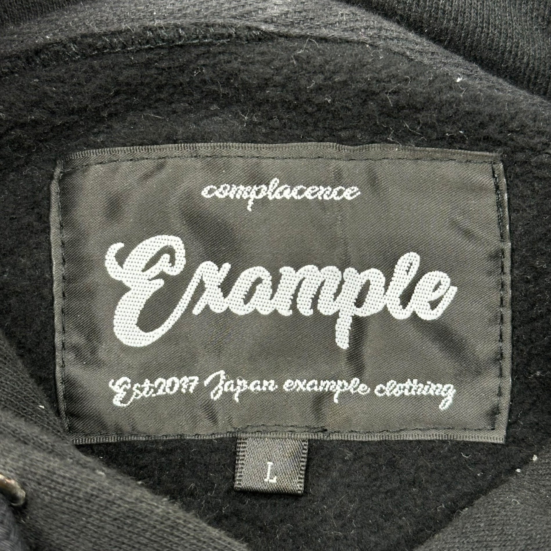 EXAMPLE(エグザンプル) STUDIO33 ROUND LOGO HOODIE ラウンド ロゴ フーディー L ブラック パーカー