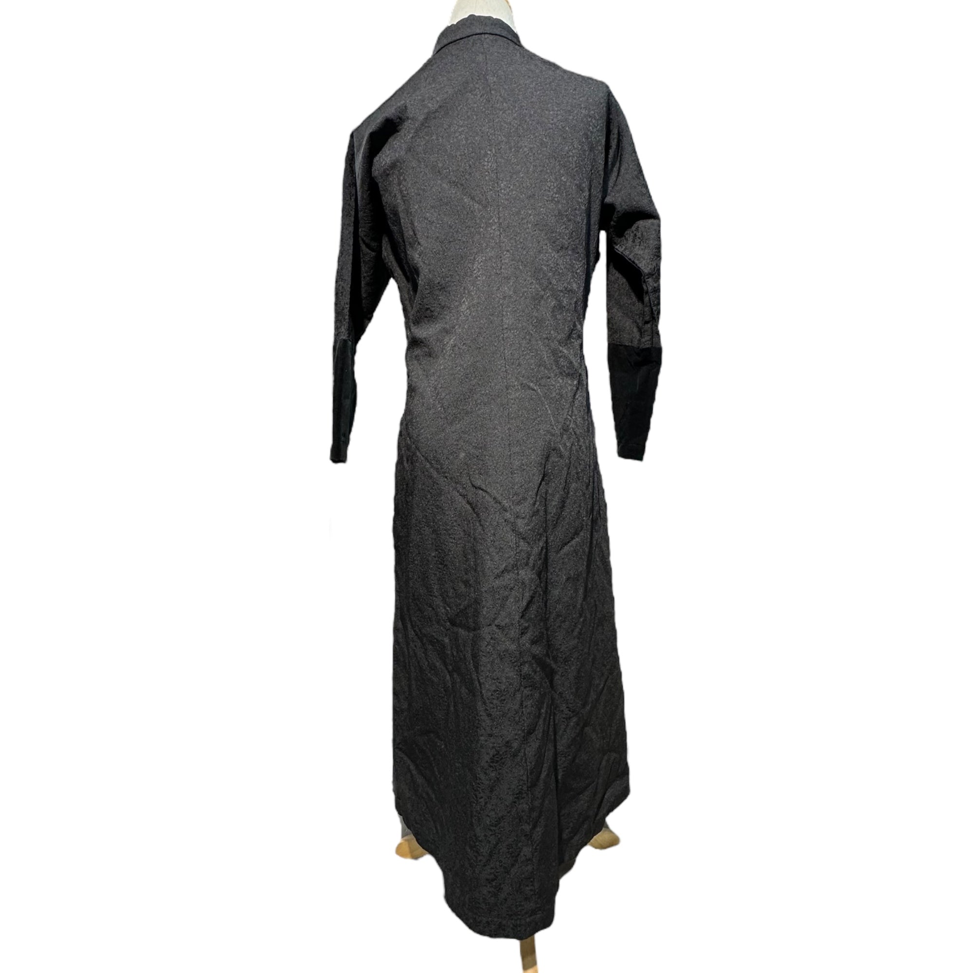 COMME des GARCONS COMME des GARCONS(コムデギャルソンコムデギャルソン) 15AW Sleeve Velour Panel China Dress 袖 ベロア 切替 チャイナ ドレス RP-O003 S ブラック AD2015 ロング ワンピース