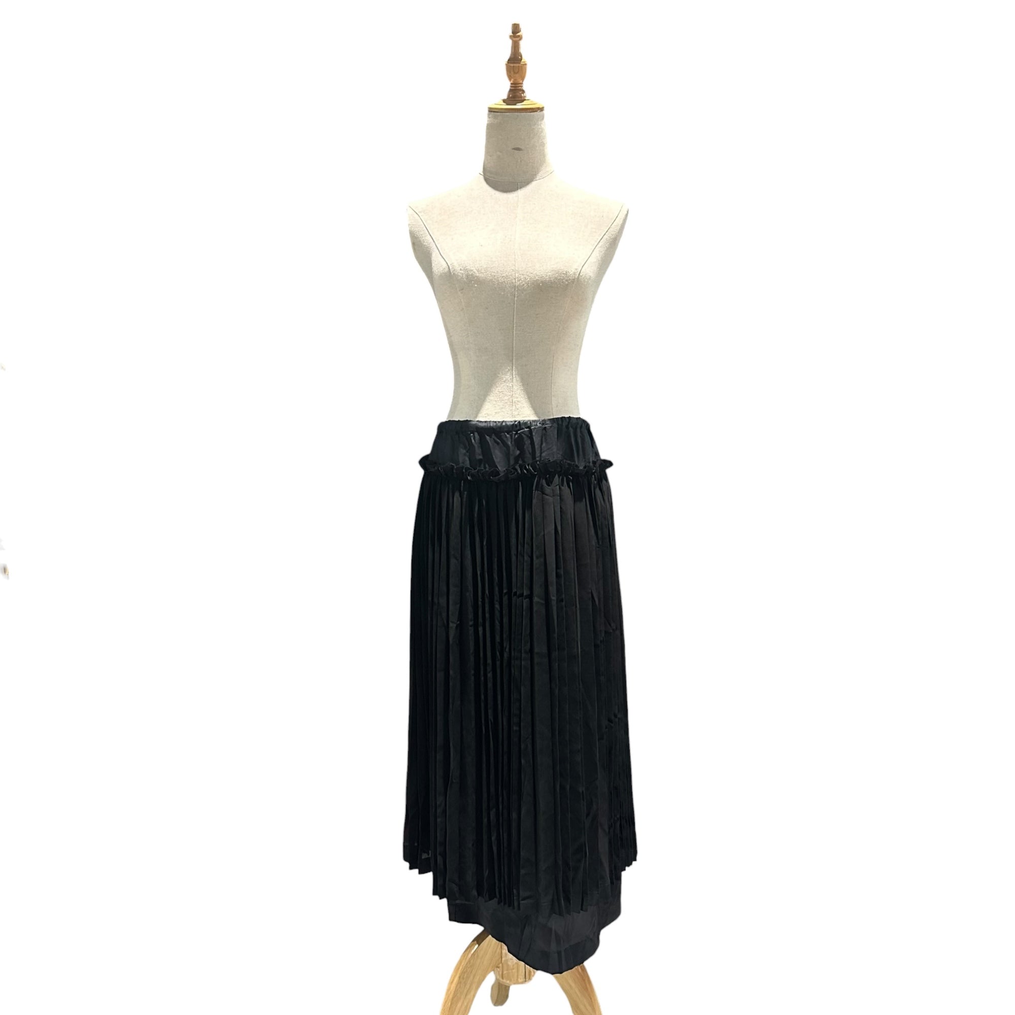 COMME des GARCONS(コムデギャルソン) 2002SS Layered Pleated Skirt レイヤード プリーツ スカート GE-S050 FREE ブラック AD2001 00s アーカイブ