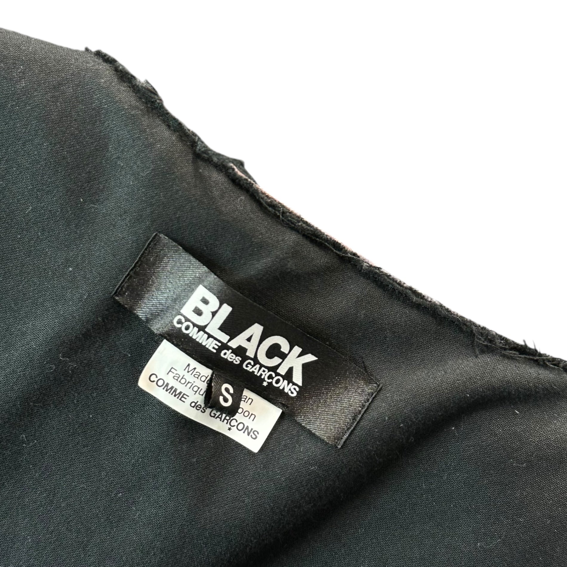 BLACK COMME des GARCONS(ブラックコムデギャルソン) 19SS Faux Leather Suspenders Vest Gilet フェイク レザー サスペンダー ベスト ジレ 1C-V006 S ブラック AD2018