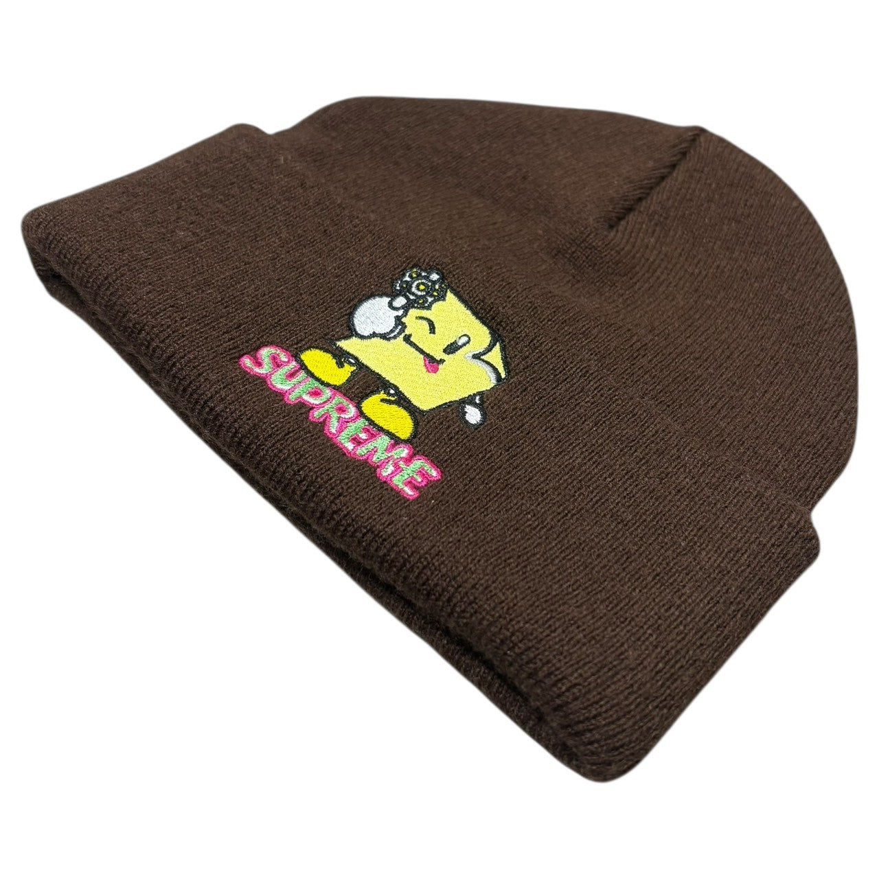 SUPREME(シュプリーム) 22SS Sticky Note Beanie スティッキー ノート ビーニー ブラウン ブラウン ニット帽