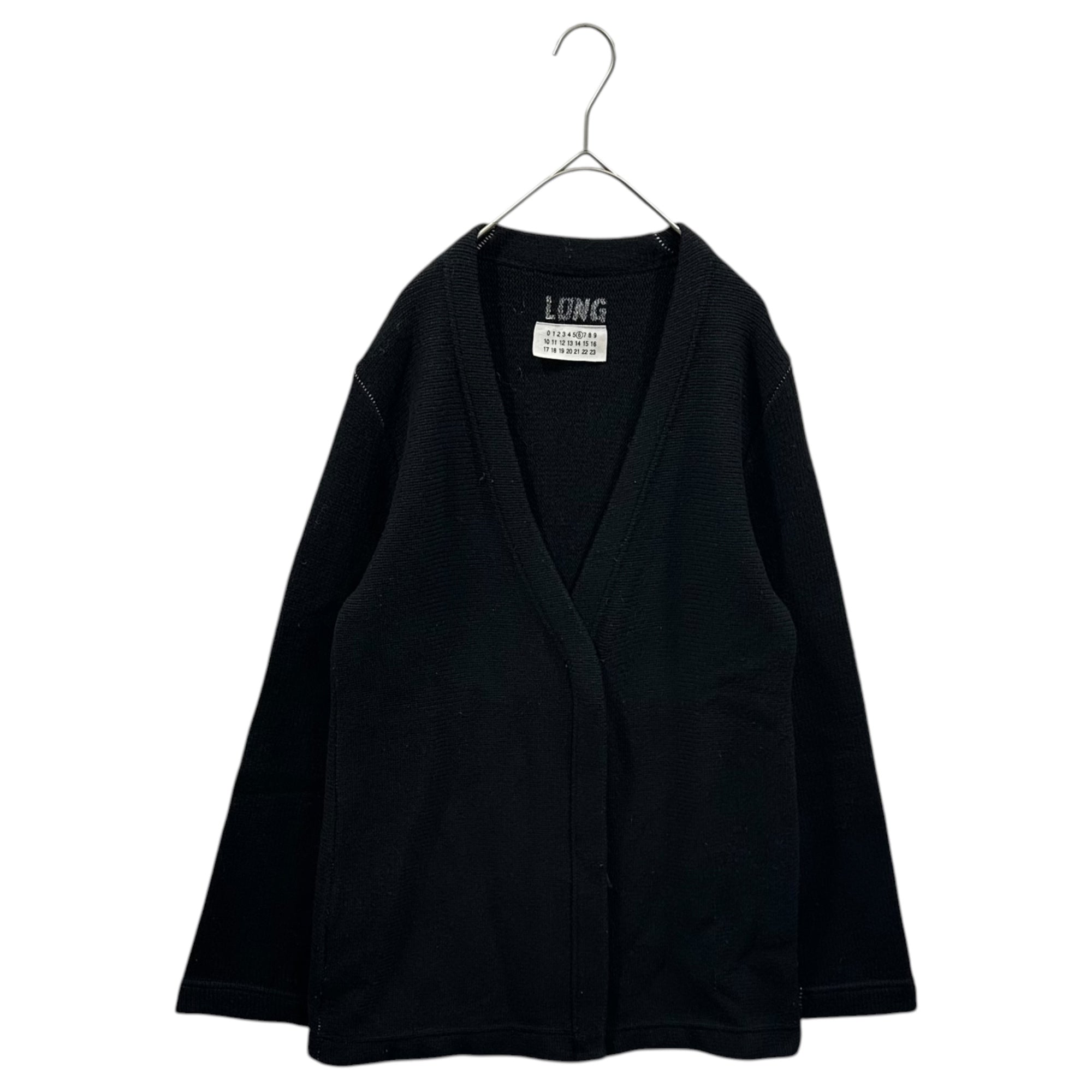 Maison Martin Margiela(メゾン マルタンマルジェラ) 90's ⑥ By Miss Deanna Zip Knit Cardigan ミスディアナ ジップ ニット カーディガン S LONG ブラック 90年代 本人期 アーカイブ 1997~1999年 6